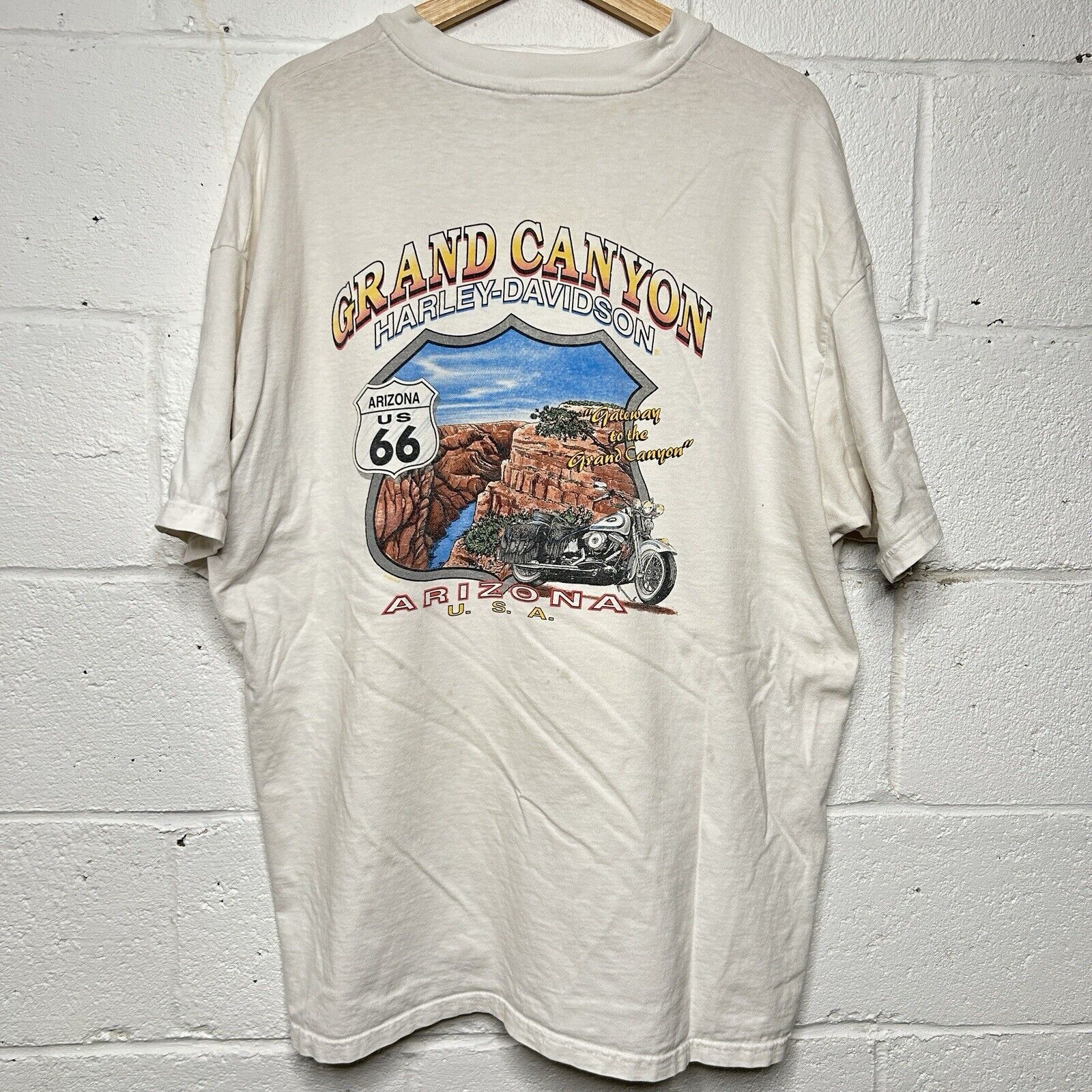 Harley Davidson 90’s Harley Davidson Grand Canyon Tee Size US XXL / EU 58 / 5 - 2 Thumbnail