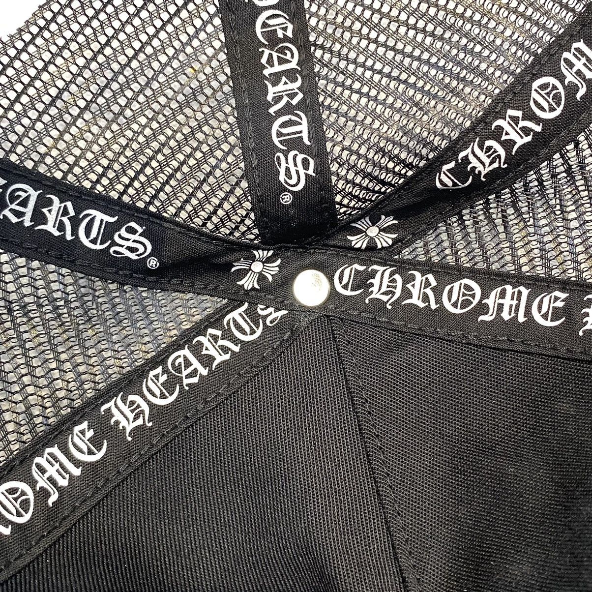 Chrome Hearts Chrome Hearts Triple Cross Embroidery Trucker Hat Black Size ONE SIZE - 7 Thumbnail