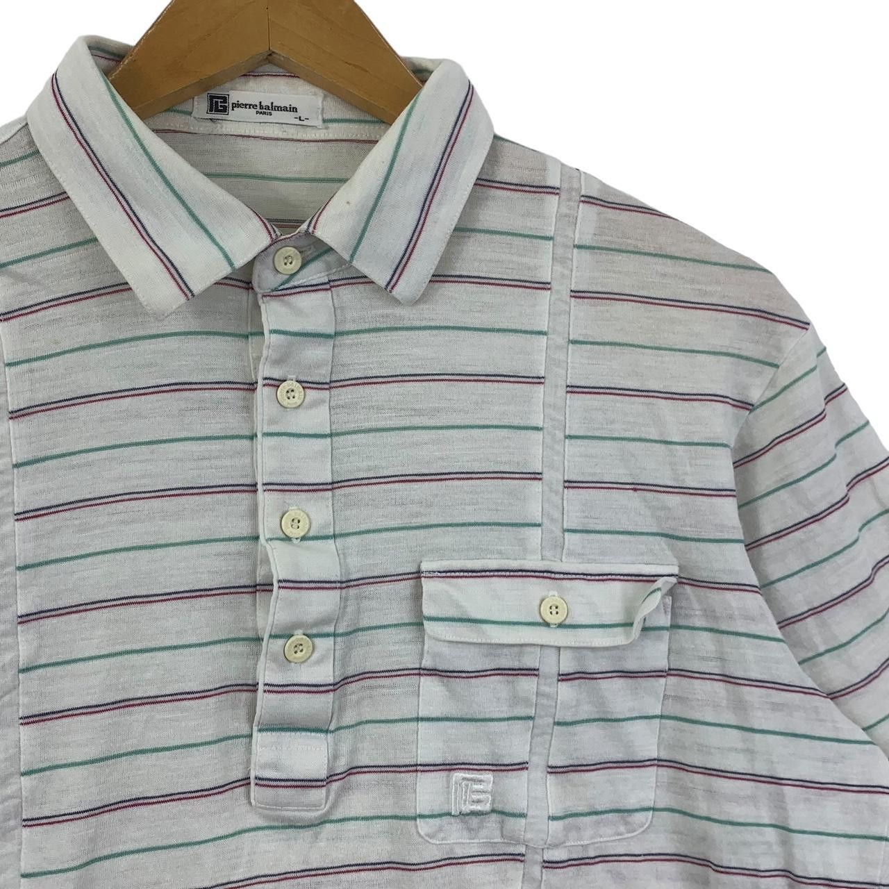 Pierre Balmain Vintage PIERRE BALMAIN PARIS Embossed Pocket Polo Tee Size L / US 10 / IT 46 - 5 Thumbnail