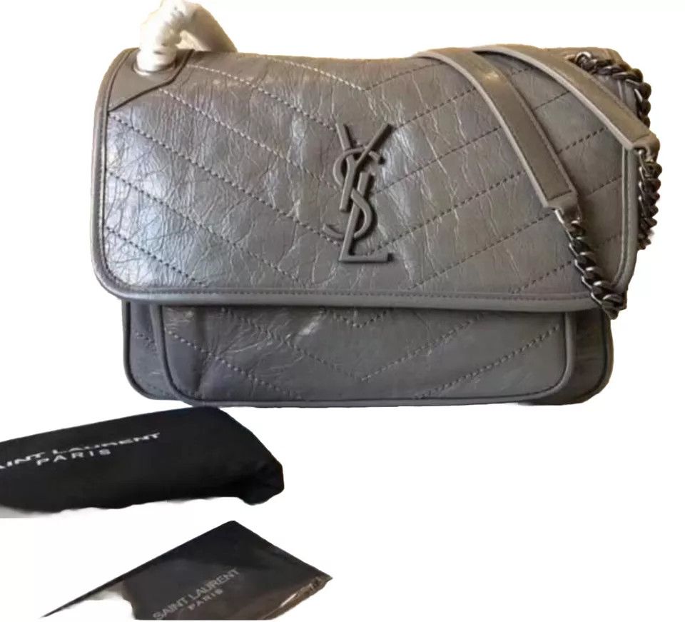 Saint Laurent Paris o1tp1o0125 Bag in Grey Size ONE SIZE - 2 Thumbnail
