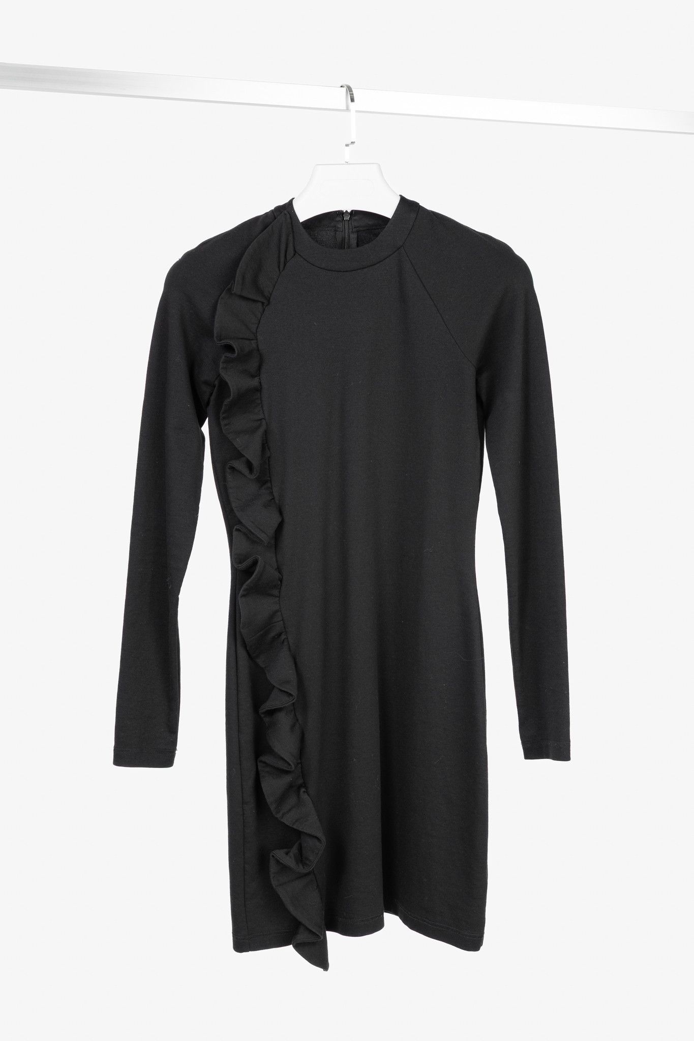 Victoria Victoria Beckham Jersey Ruffle-Trim Mini Dress