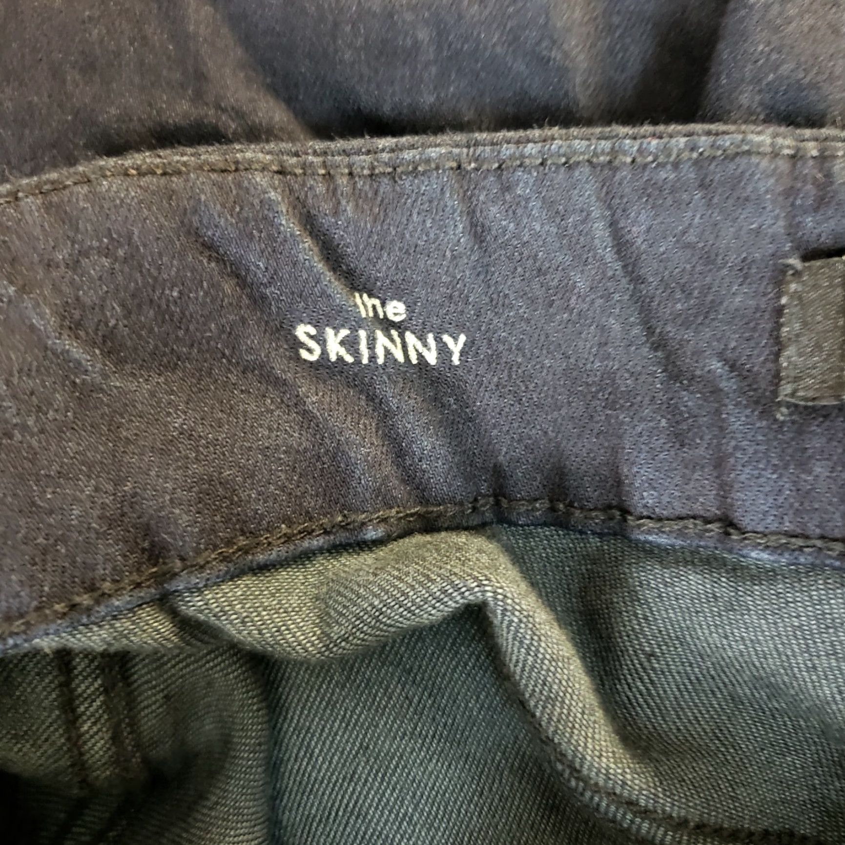 Vintage Liverpool Womens The Skinny Pull On Jeans Sz 4 Blue Dark Wash Mid Rise Size 27" / US 4 / IT 40 - 6 Thumbnail