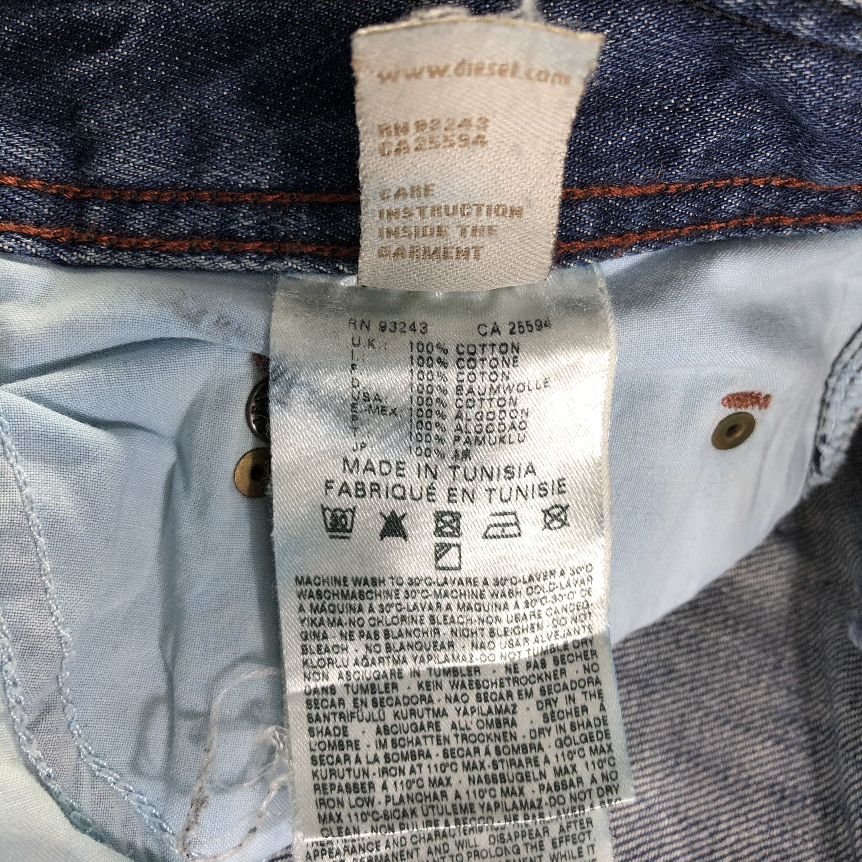 Diesel Diesel Timmen Jeans Ripped Denim KJ3165 Size US 30 / EU 46 - 10 Thumbnail