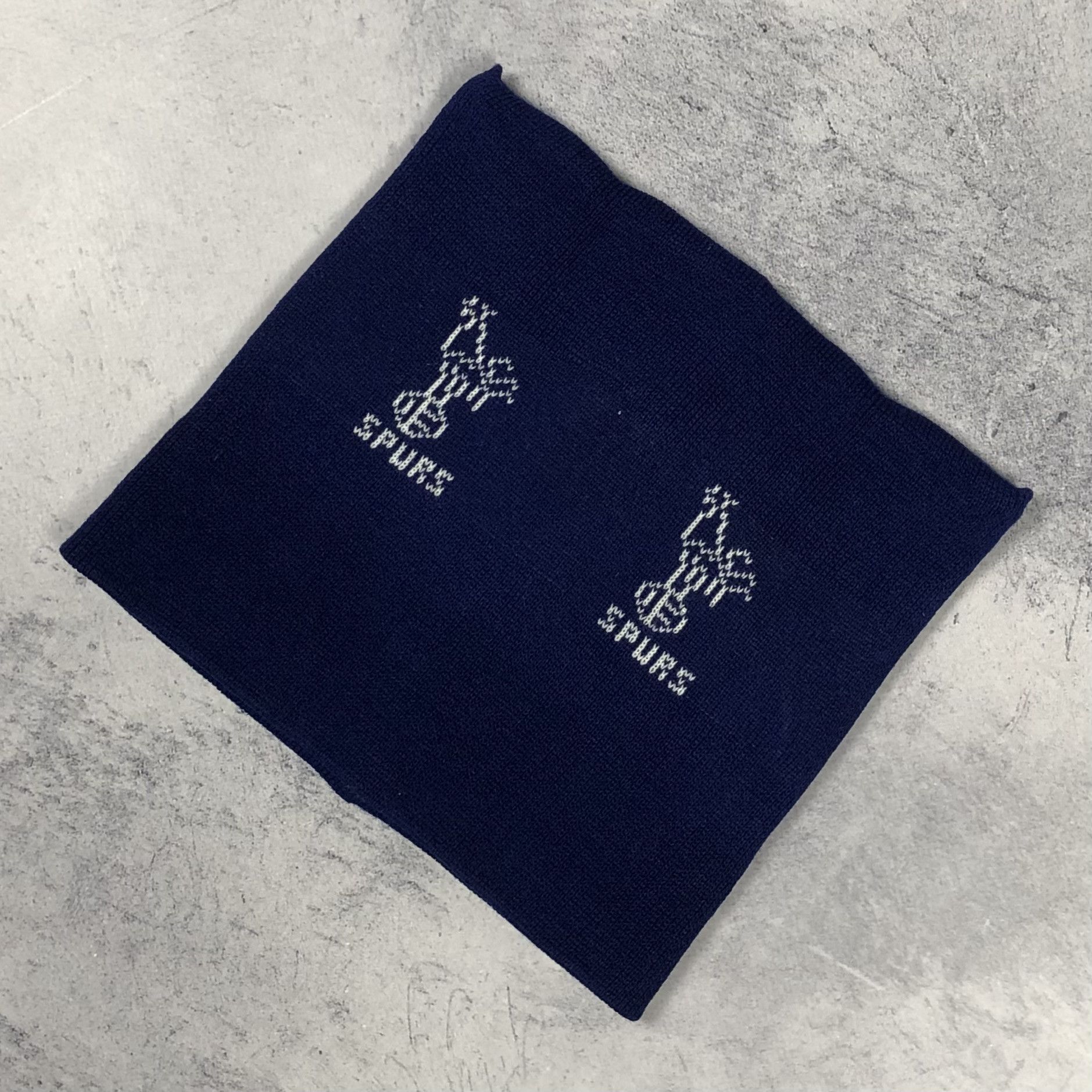 Vintage 80s Tottenham Hot Spurs Flat Knit Beanie Vintage Hat Size ONE SIZE - 3 Thumbnail