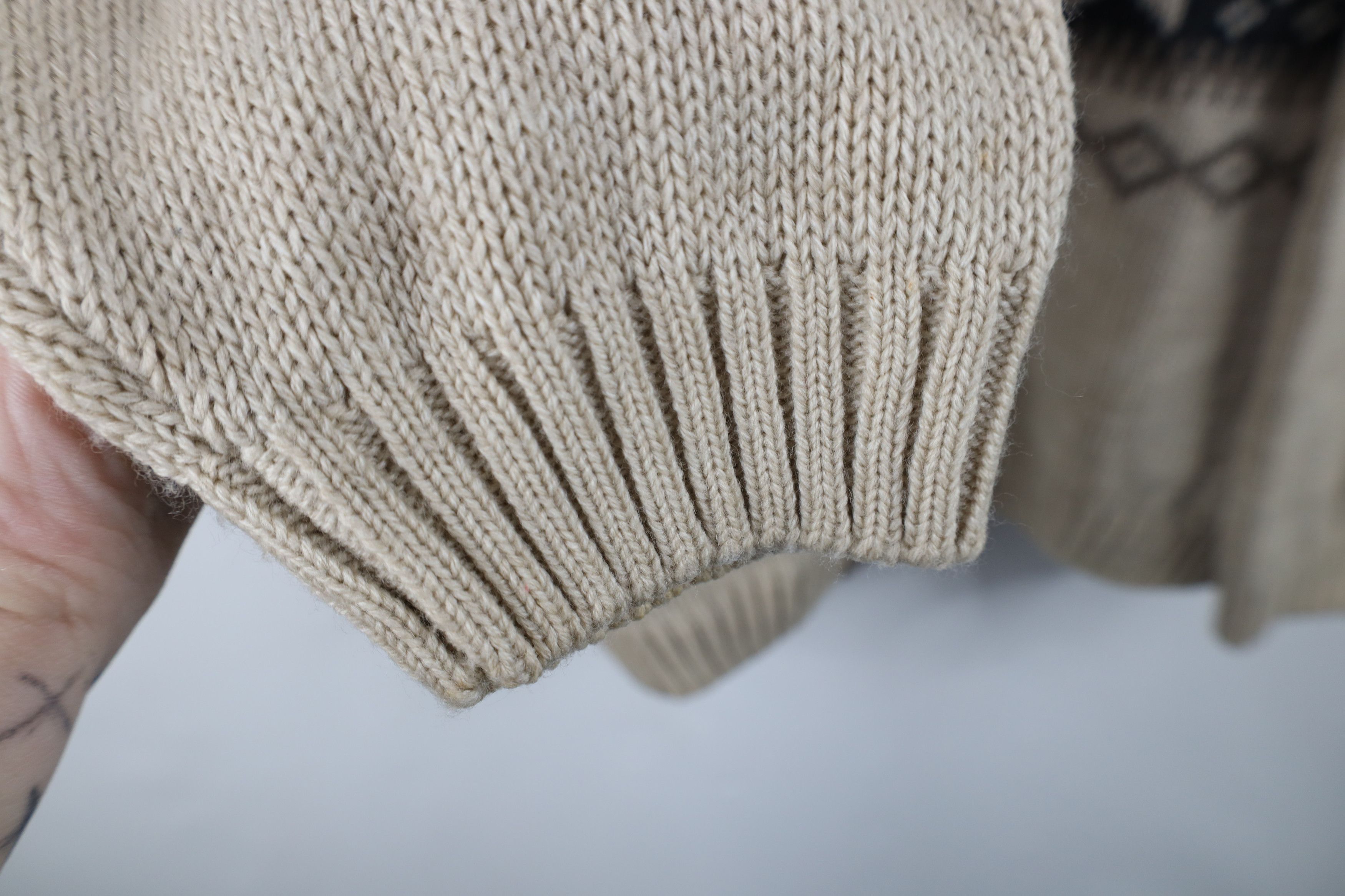 Vintage Vintage 90s Streetwear Knit Full Zip Cardigan Sweater Size US L / EU 52-54 / 3 - 6 Thumbnail