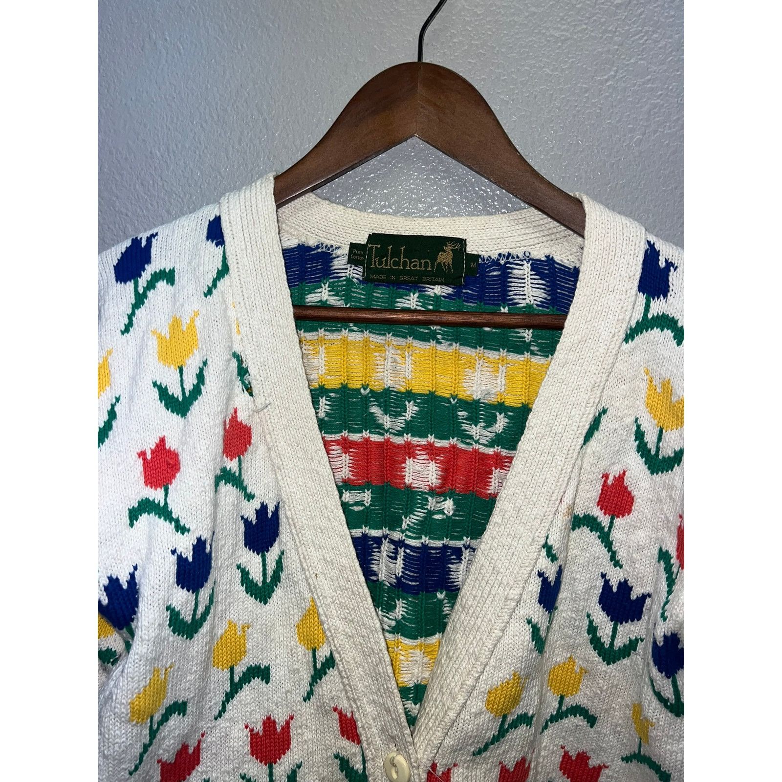 Vintage Womens Tulchan Vintage Sweater Roses Rose Flower VTG Medium Size M / US 6-8 / IT 42-44 - 5 Thumbnail