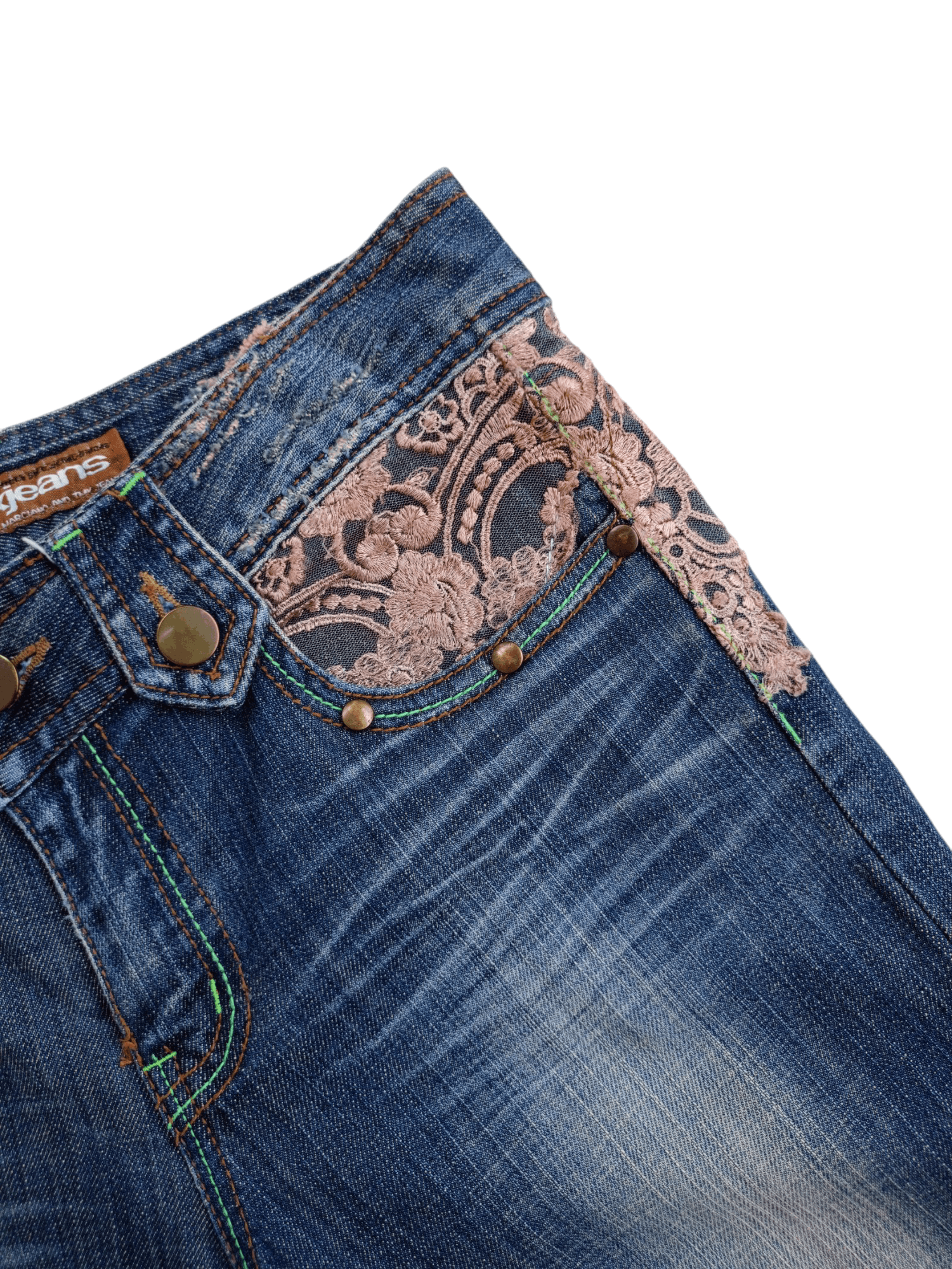 Japanese Brand × Vintage TMXJEANS 2004 ESTO63 Japanese Brand Vintage Streetwear Denim Size 27" / US 4 / IT 40 - 5 Thumbnail