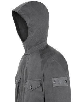 Stone island ghost piece raso gommato double hooded jacket hotsell
