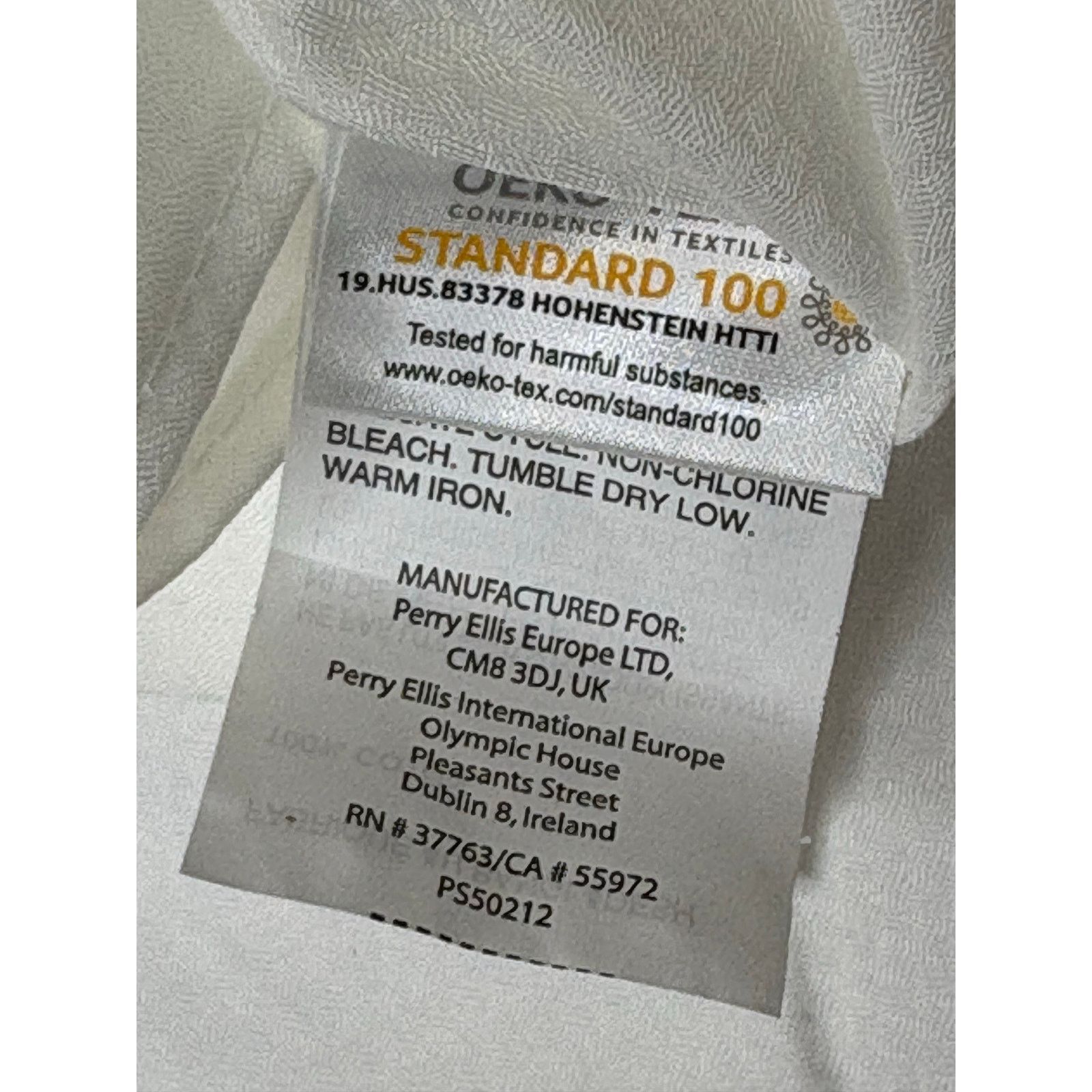 Perry Ellis Perry Ellis Slim Fit Party Wedding White Button Up Shirt XL Size US XL / EU 56 / 4 - 10 Thumbnail