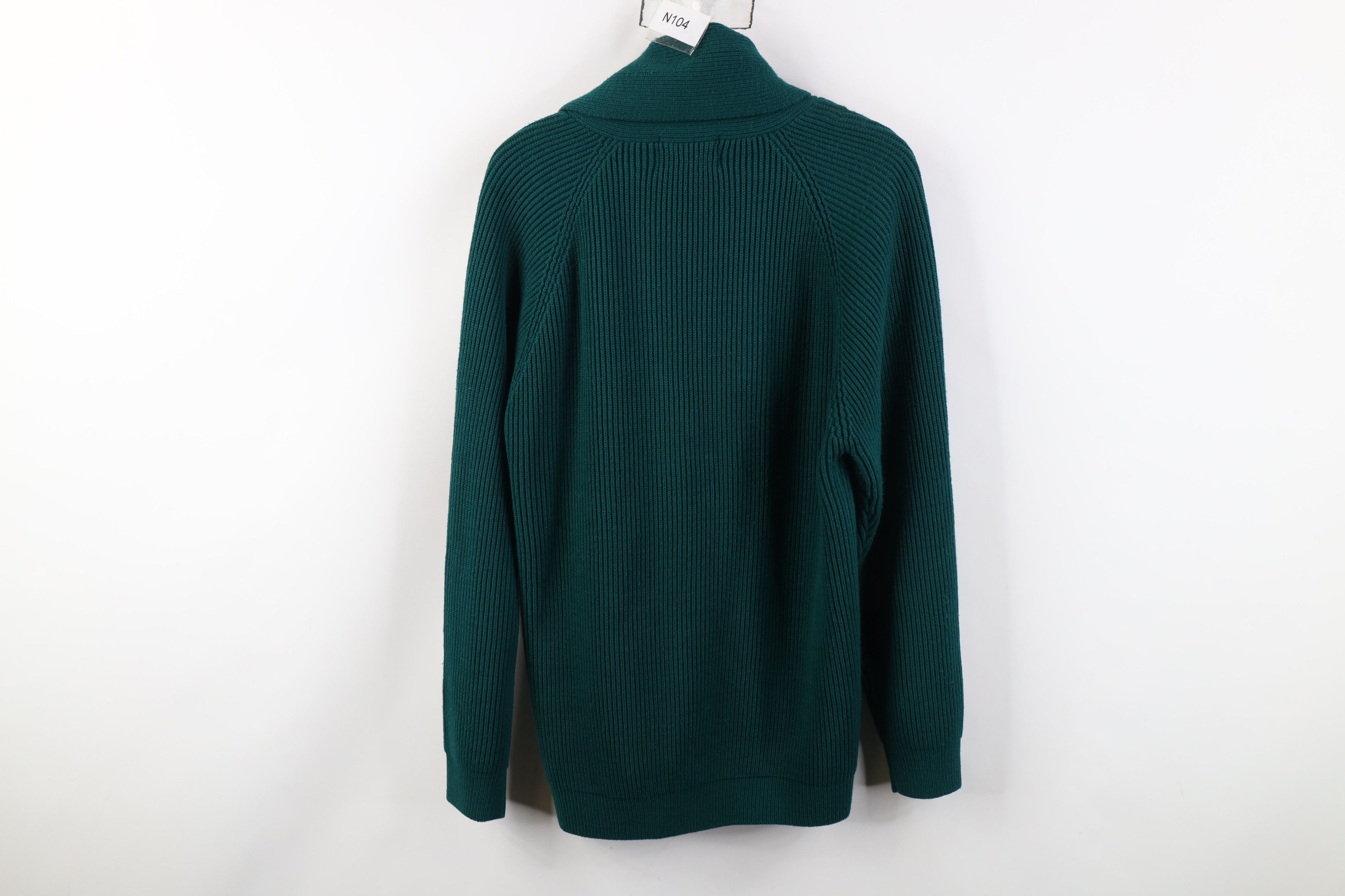 Vintage Vintage 70s Streetwear Blank Chunky Ribbed Knit Cardigan Size M / US 6-8 / IT 42-44 - 8 Thumbnail