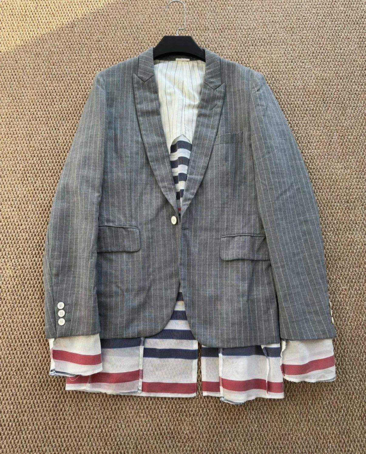 Comme des Garcons Homme Plus COMME des GARÇONS HOMME PLUS Patchwork Blazer K23 Size US S / EU 44-46 / 1 - 1 Thumbnail