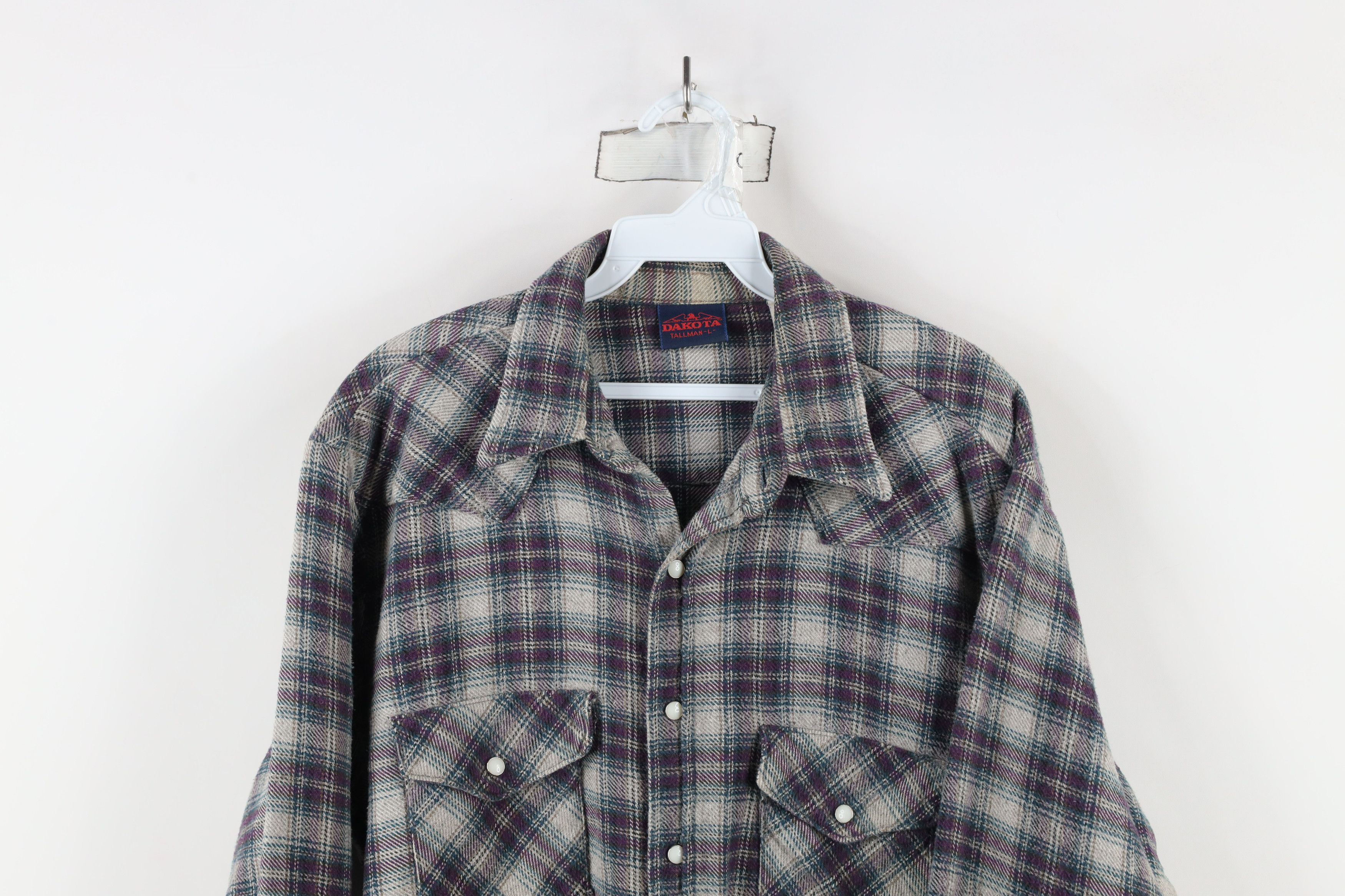 Vintage Vintage 90s Streetwear Western Flannel Button Shirt USA Size US L / EU 52-54 / 3 - 2 Thumbnail