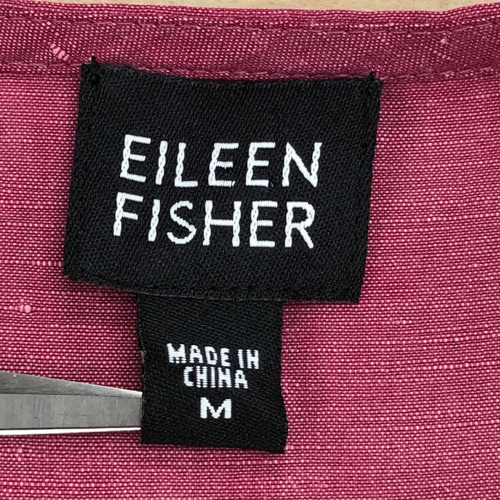 Eileen Fisher Eileen Fisher Size M Top Shirt Jacket Linen Silk POCKETS Size M / US 6-8 / IT 42-44 - 12 Thumbnail