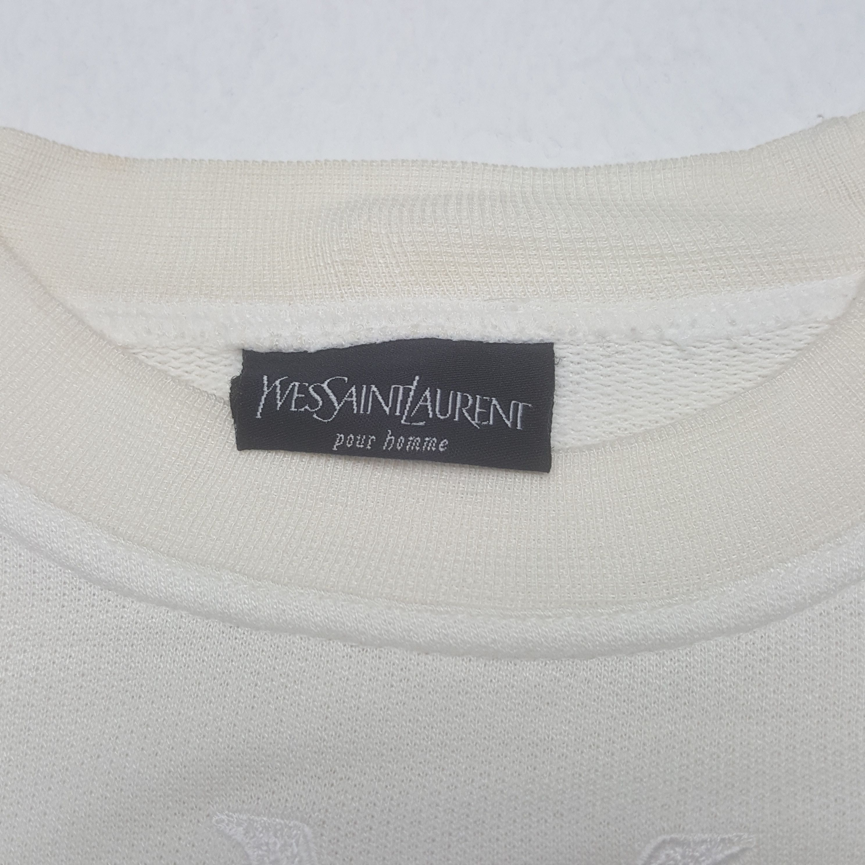 Vintage Yves Saint Laurent Embroidery Sweatshirt