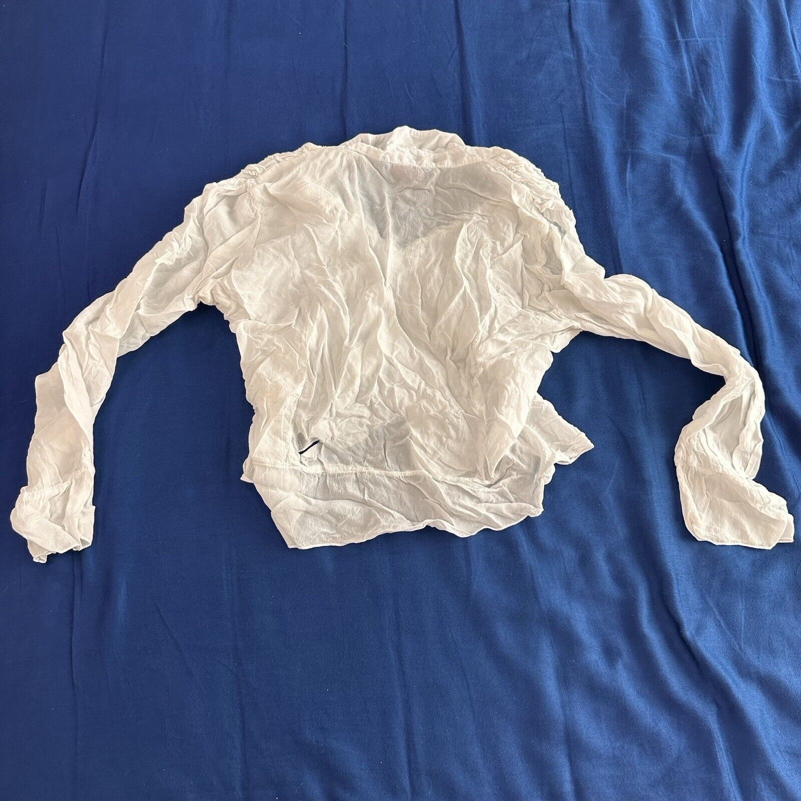 Johnny Was Johnny Was Blouse M Ruffle Lace Long Sleeve Button Up *hole Size M / US 6-8 / IT 42-44 - 2 Thumbnail