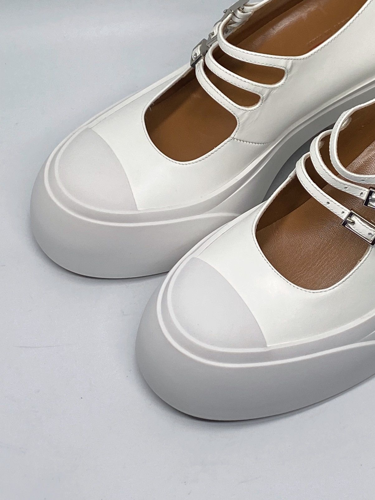 Marni Marni White Pablo Triple-Buckle Mary Jane Heels size 36 Size US 6 / IT 36 - 11 Thumbnail