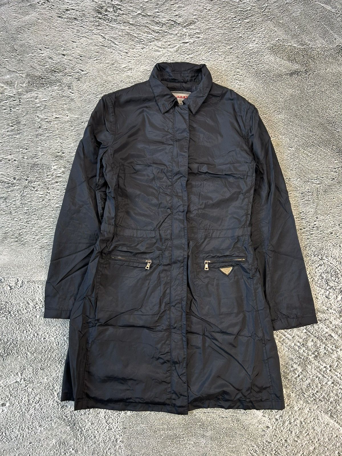 Prada Nylon Trench Coat | Grailed