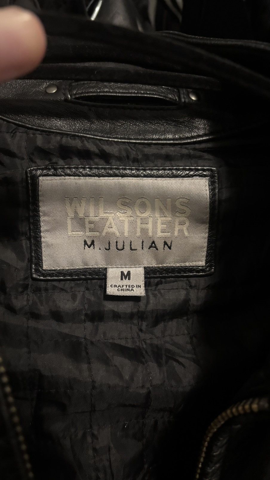Wilsons Leather Vintage Wilsons Leather Moto Jacket Y2K Racer Black Brown M Size US M / EU 48-50 / 2 - 3 Thumbnail