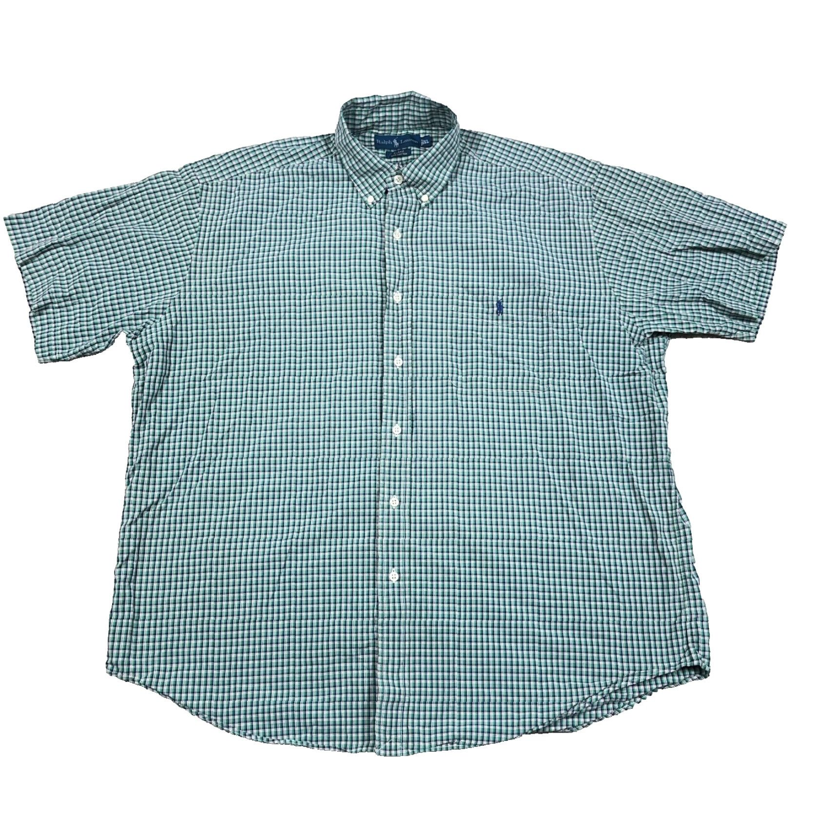 Ralph Lauren Ralph Lauren Shirt Men XL Green Plaid Button-Up Blake Regular Pocket Cotton Size US XL / EU 56 / 4 - 2 Thumbnail