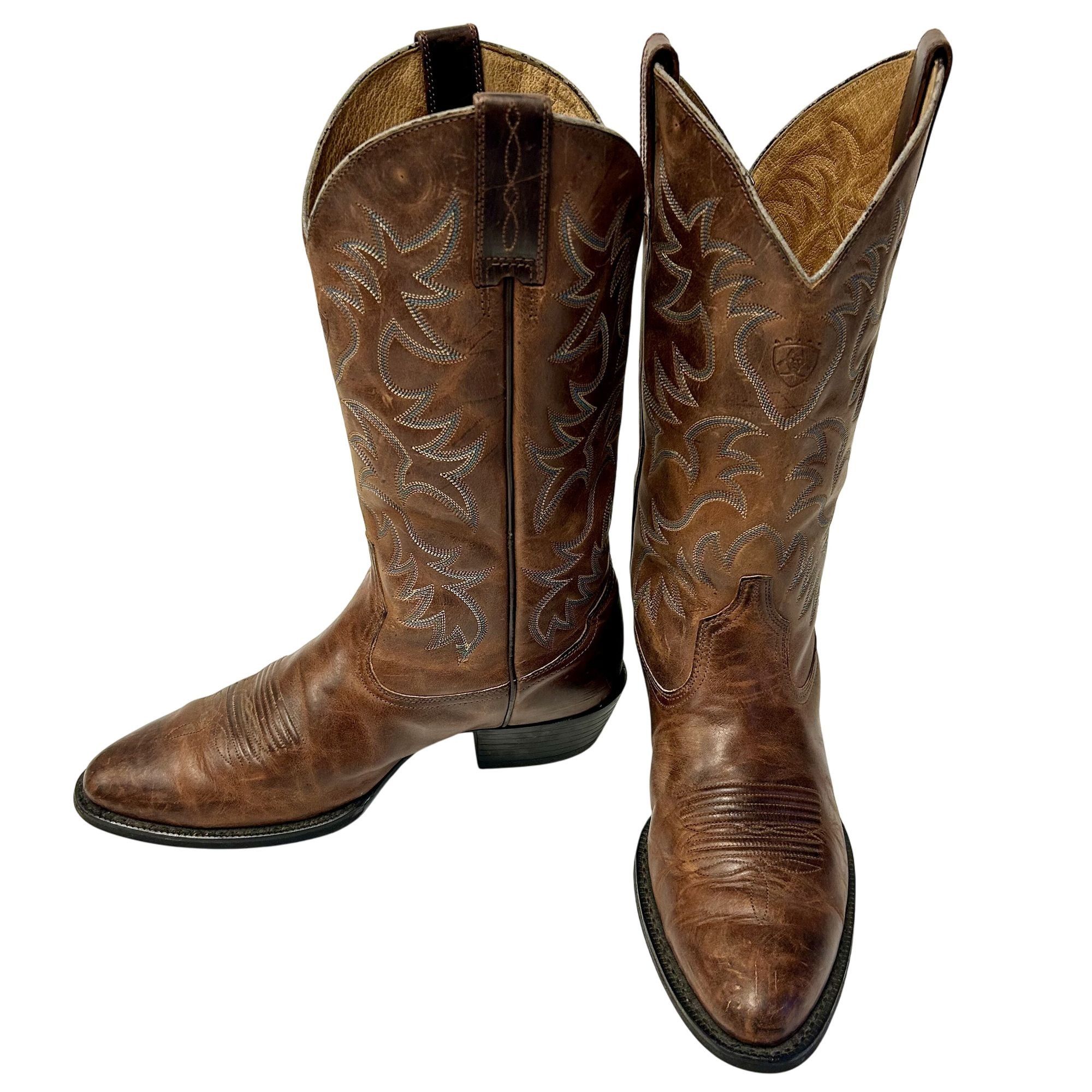 Ariat Ariat OILED Leather Cowboy Western RIDING WORK Boots Size US 10.5 / EU 43-44 - 5 Thumbnail
