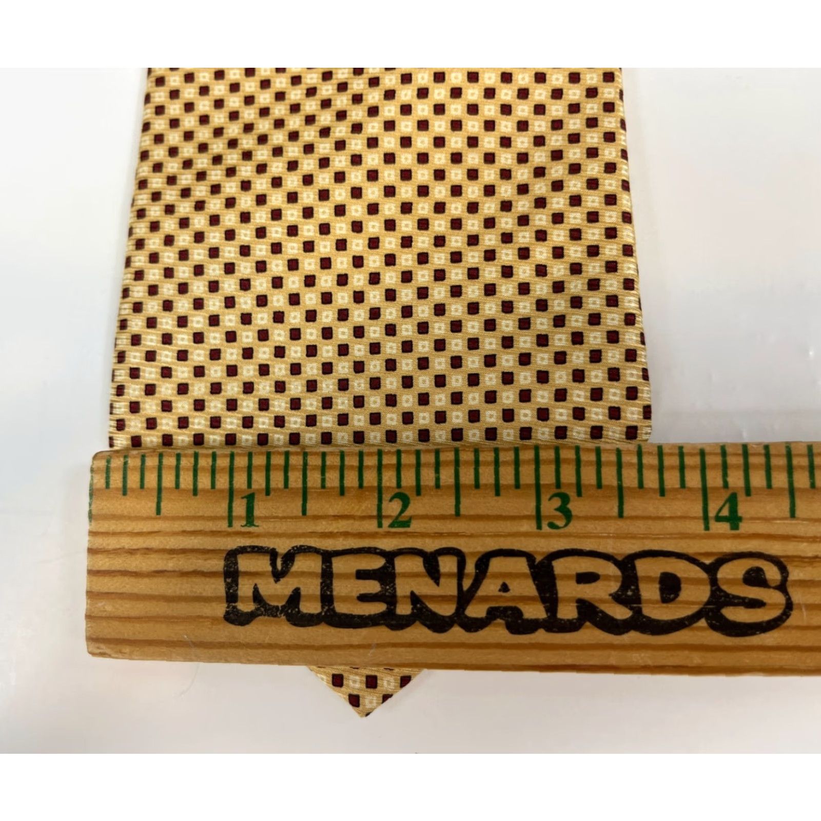 Brooks Brothers BROOKS BROTHERS Makers Silk Tie Plaid Check Made in USA Men’s Silk Tie Short 56" Wide 3.75" Yellow Adult Mens Size ONE SIZE - 8 Thumbnail