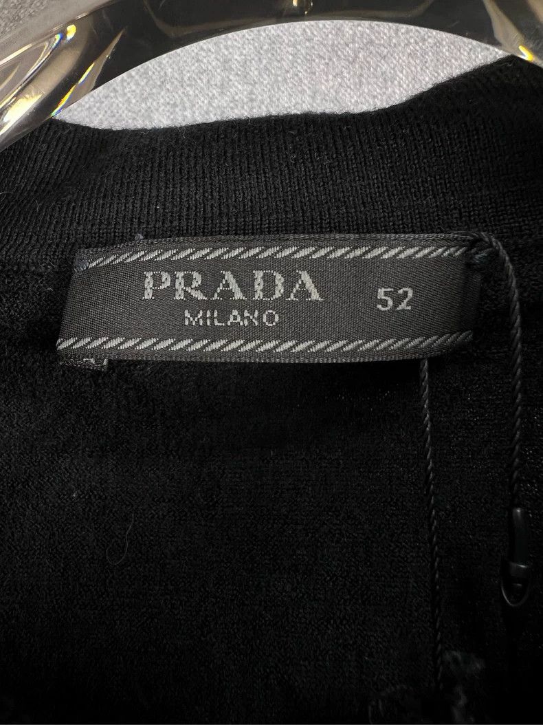 Prada Prada Embroidered wool short-sleeved POLO 2503-Nextarrow Size US L / EU 52-54 / 3 - 4 Thumbnail