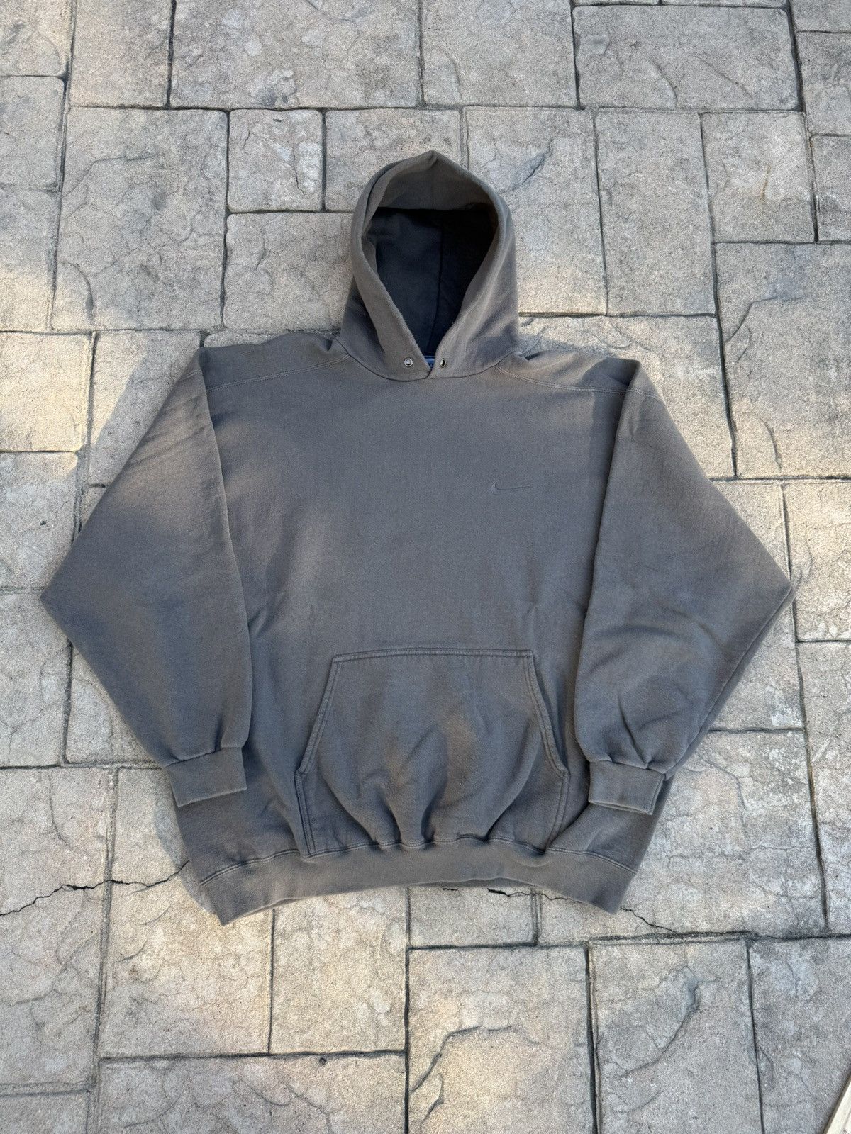 Nike Vintage 90s Nike Tonal Brown Hoodie Size US XXL / EU 58 / 5 - 1 Thumbnail