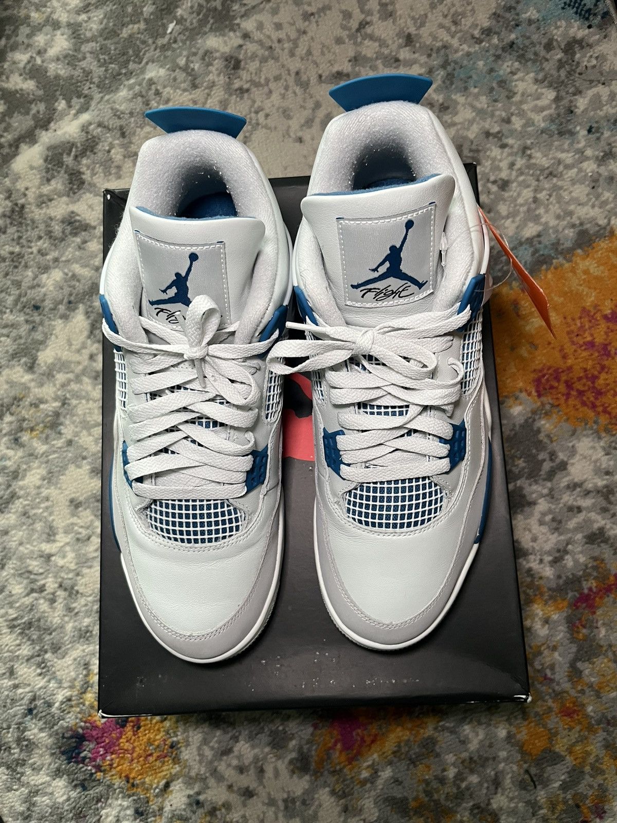 Jordan Brand Air Jordan Retro 4 Military Blue size 12 Size US 12 / EU 45 - 3 Thumbnail