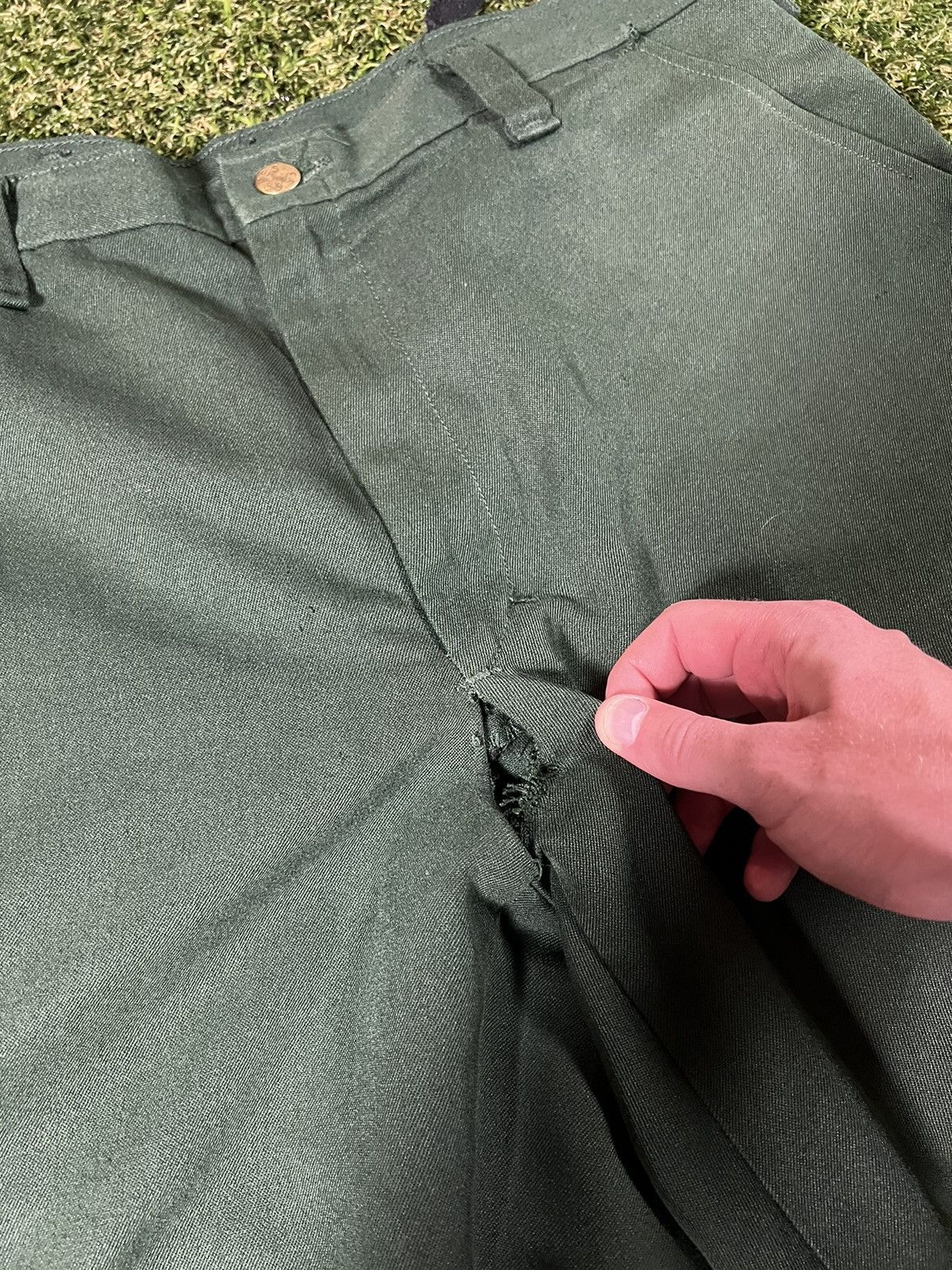 Vintage Vintage 80’s Faded Pine Green Tactical Military Field Pants Size US 32 / EU 48 - 5 Thumbnail