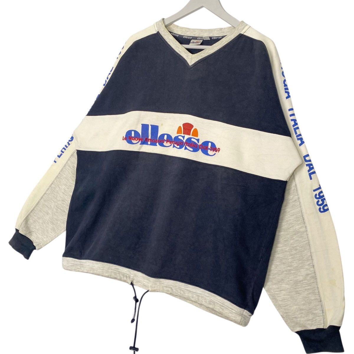 Vintage Vintage Ellesse Big Printed White/Blue Pullover Size L Size US L / EU 52-54 / 3 - 2 Thumbnail