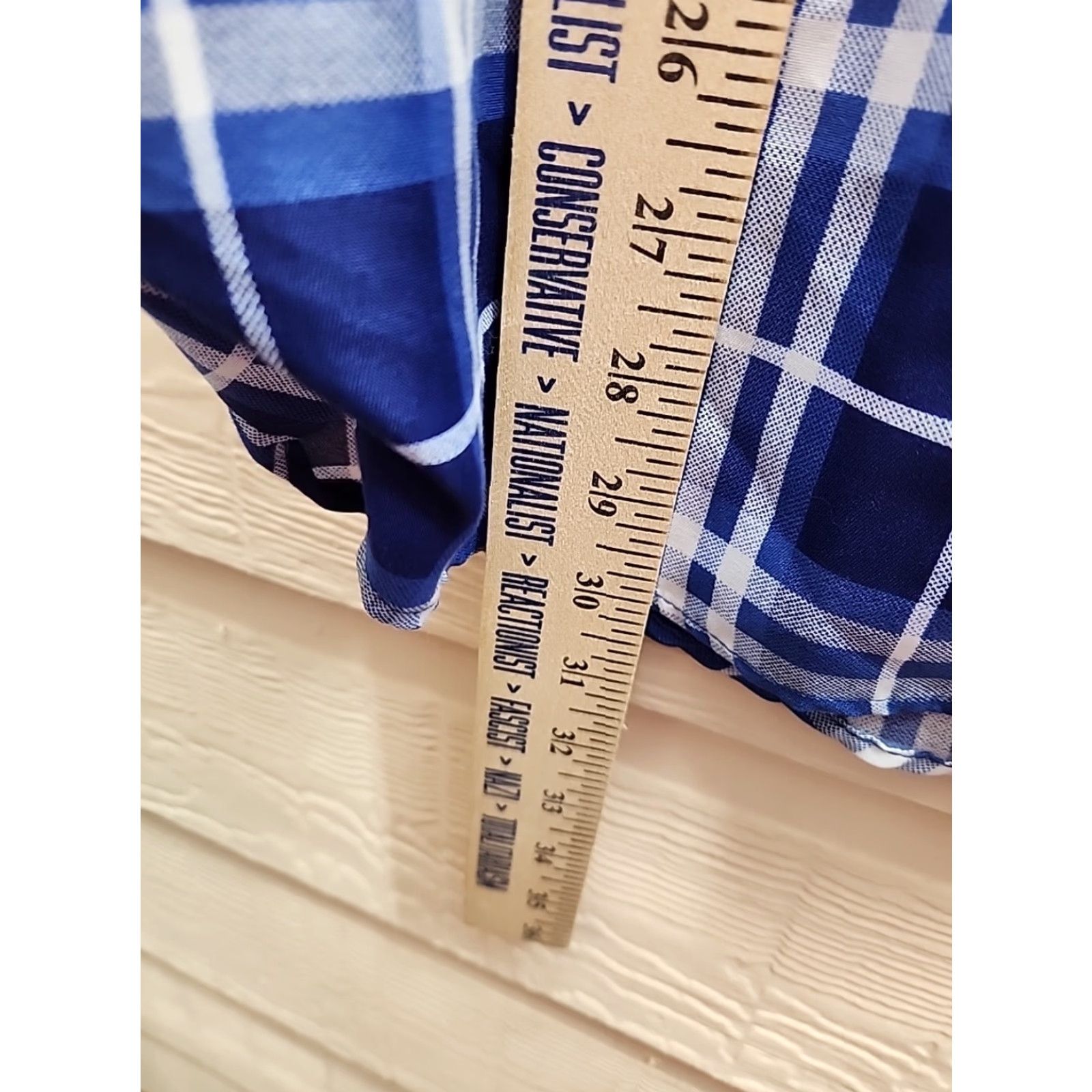 Vintage Suslo Couture Shirt XL Blue Plaid Button-Up Short Sleeve Mens Regular Size Size US XL / EU 56 / 4 - 4 Thumbnail