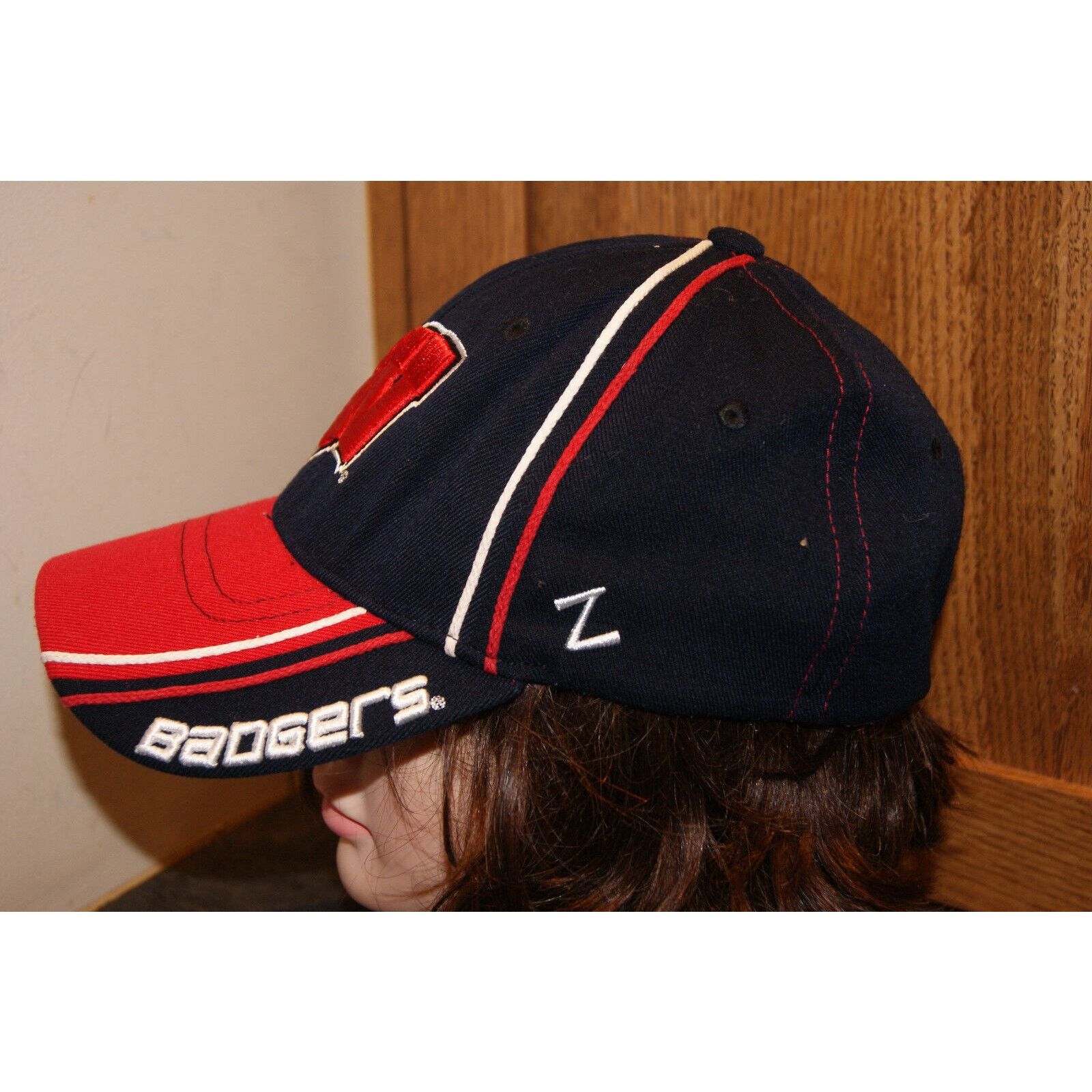 Zephyr VTG Y2K University Of Wisconsin Badgers Fitted M/L Cap Hat Size ONE SIZE - 3 Thumbnail