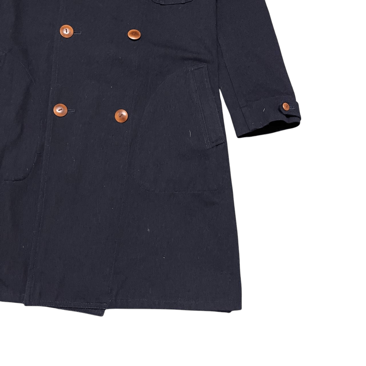 Beams Japan Vintage Beams Boy Wool Long Coat Double Breast Size US S / EU 44-46 / 1 - 4 Thumbnail