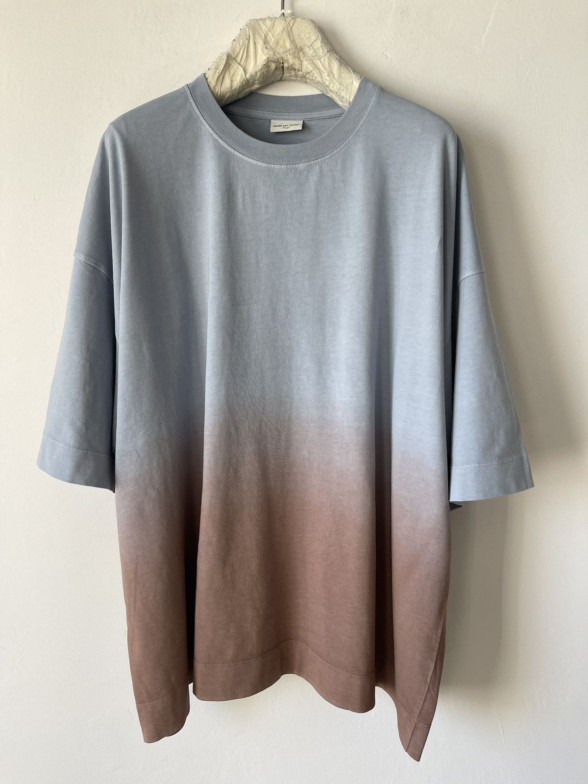Dries Van Noten Gradient-pattern round-neck cotton T-shirt Size L / US 10 / IT 46 - 2 Thumbnail
