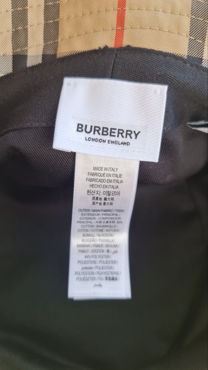 Burberry Check Technical Cotton Bucket Hat Size ONE SIZE - 6 Thumbnail
