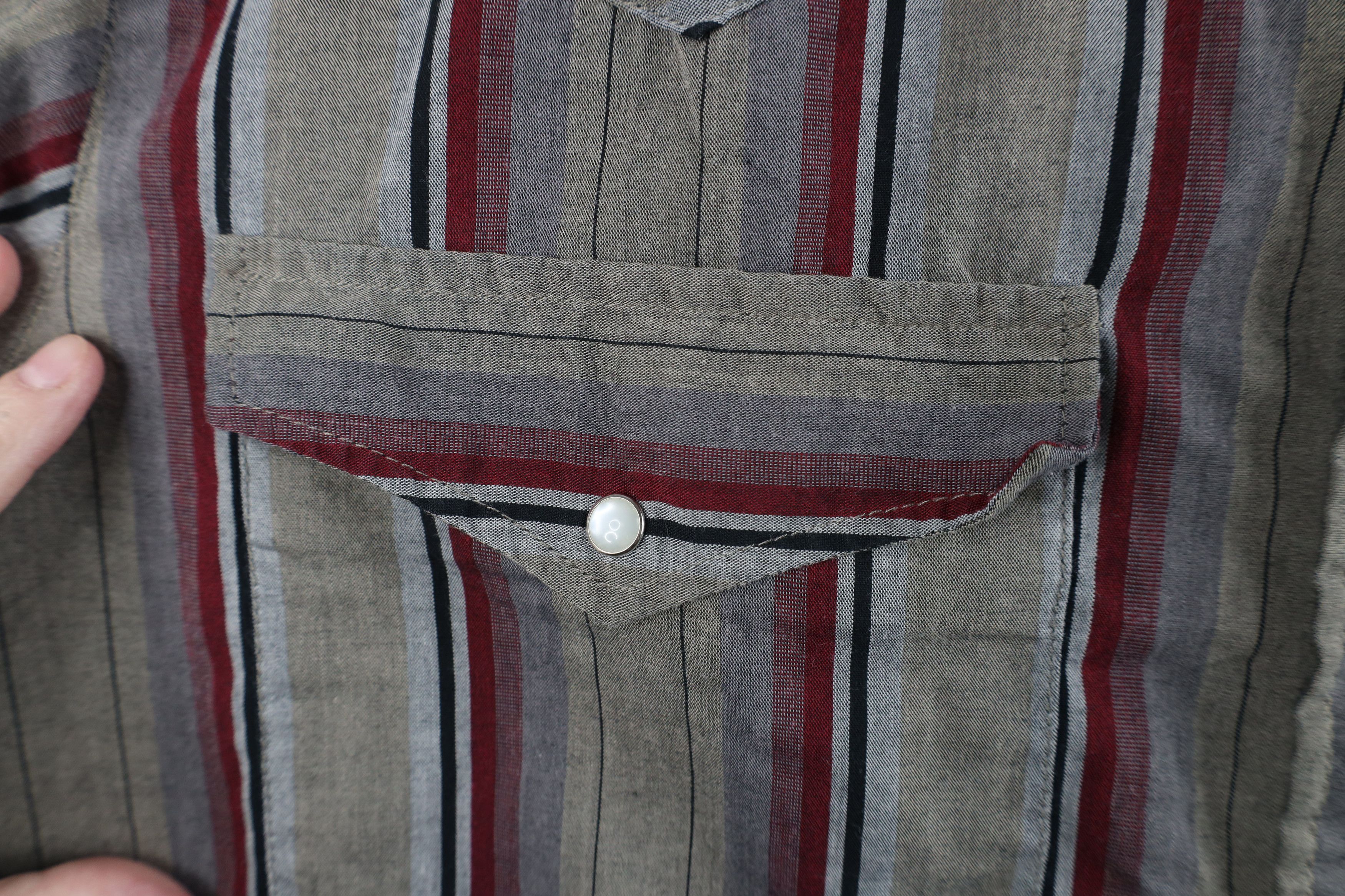 Vintage Vintage 90s Streetwear Western Striped Snap Button Shirt Size US M / EU 48-50 / 2 - 4 Thumbnail