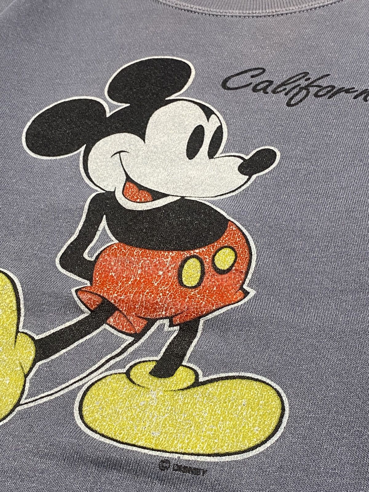 Velva Sheen Vintage 90s Disney Mickey Mouse Washed Boxy Crewneck Size US M / EU 48-50 / 2 - 3 Thumbnail