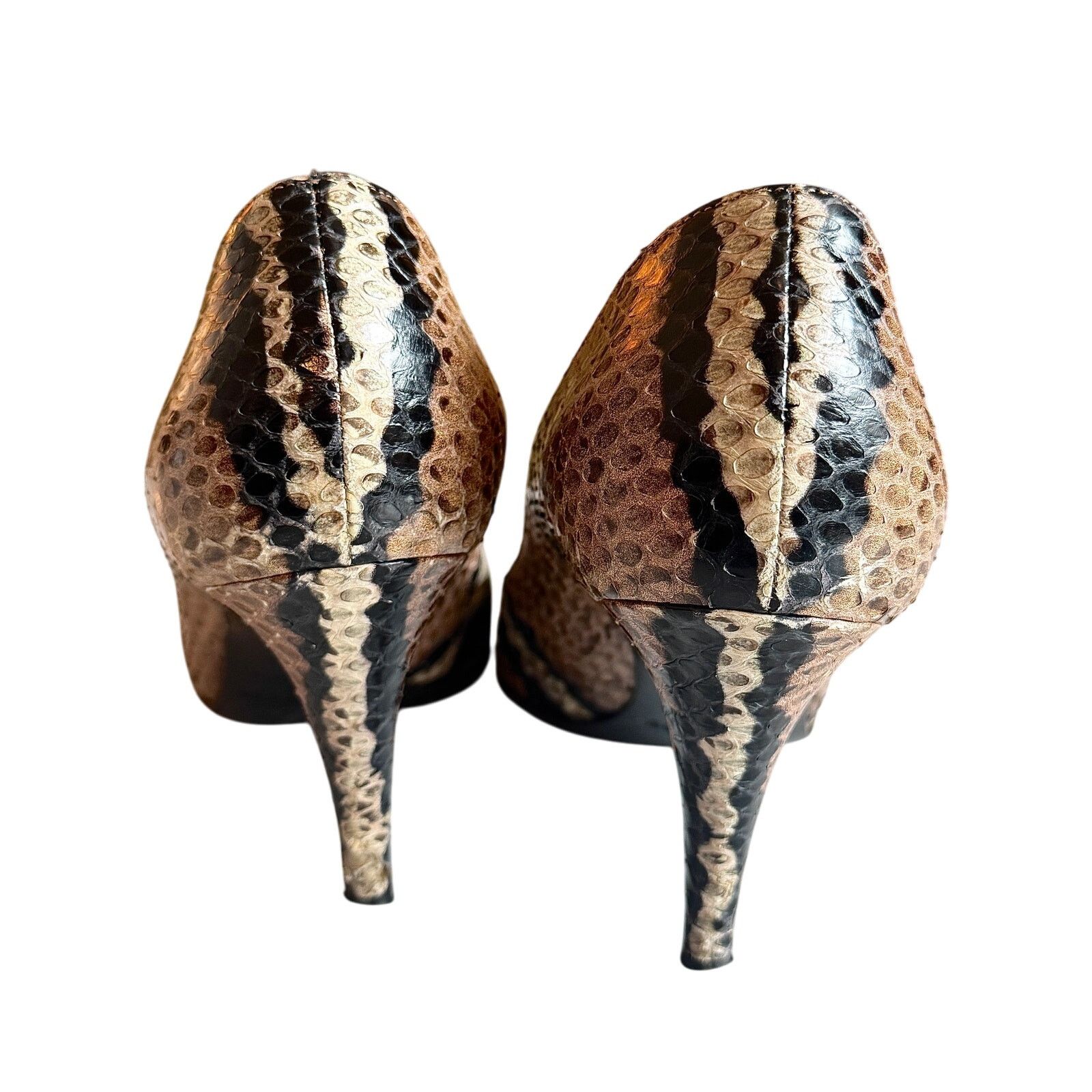 Sergio Rossi Sergio Rossi Pointed Pumps in Snakeskin Leather Size US 6.5 / IT 36.5 - 3 Thumbnail
