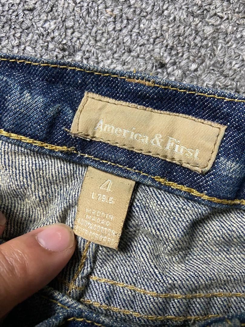 Japanese Brand America & First Distressed Patchwork Flared Jeans (157) Size US 30 / EU 46 - 3 Thumbnail