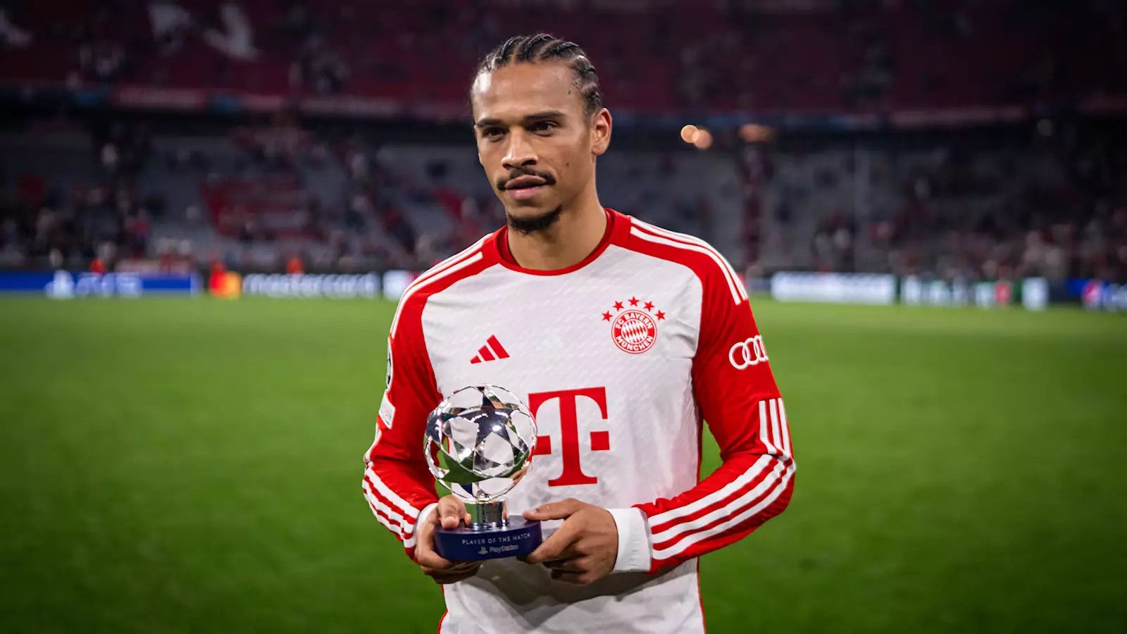 Adidas BAYERN MUNICH 2023 2024 HOME SANE FOOTBALL SOCCER JERSEY Size US L / EU 52-54 / 3 - 11 Thumbnail