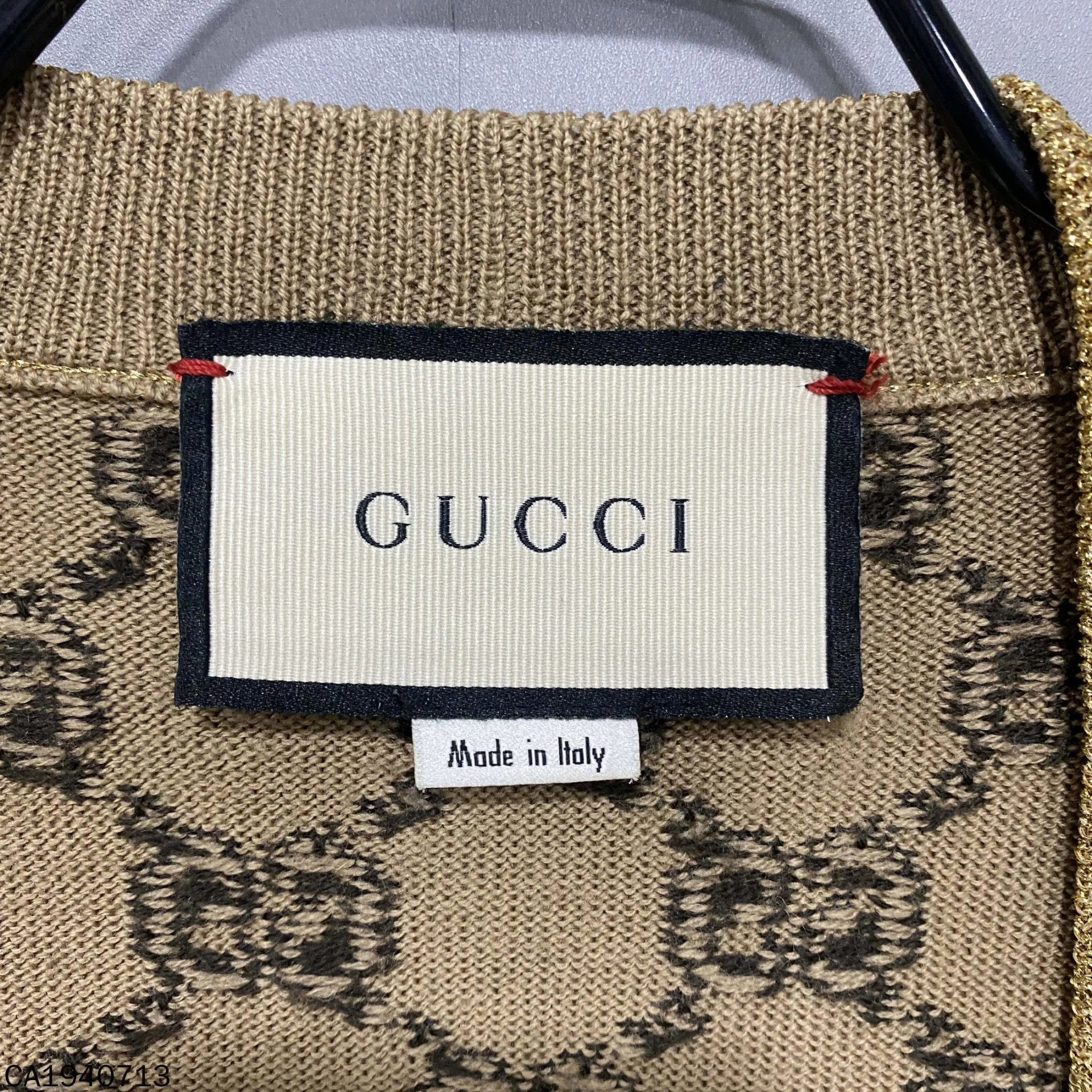 Gucci GUCCI gold thread all over print cardigan S Size S / US 4 / IT 40 - 5 Thumbnail