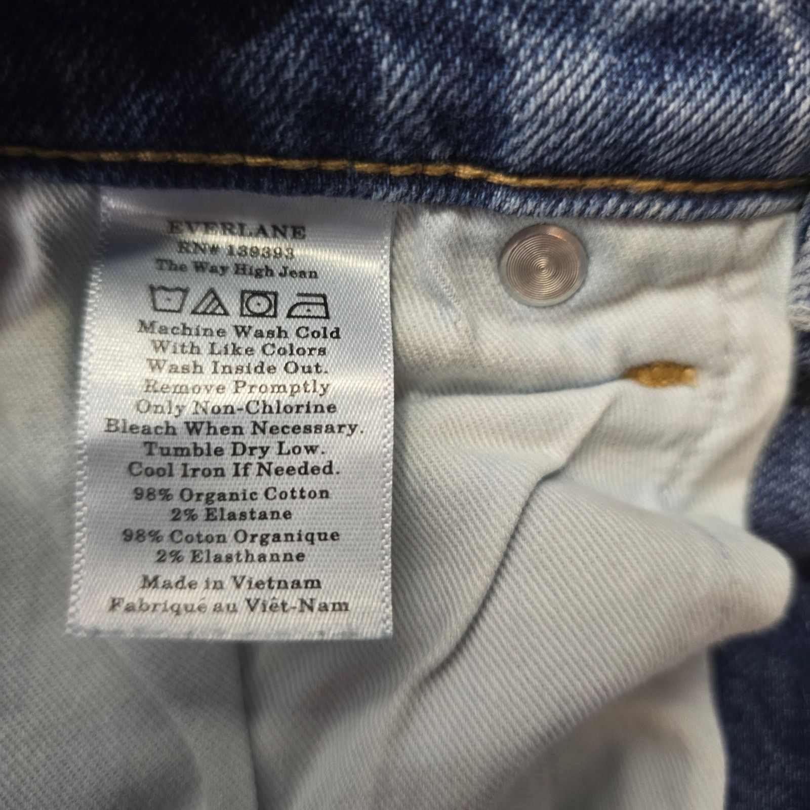 Everlane Everlane The Way High Jean Organic Cotton Blue Jeans Size 27 Size 27" / US 4 / IT 40 - 4 Thumbnail