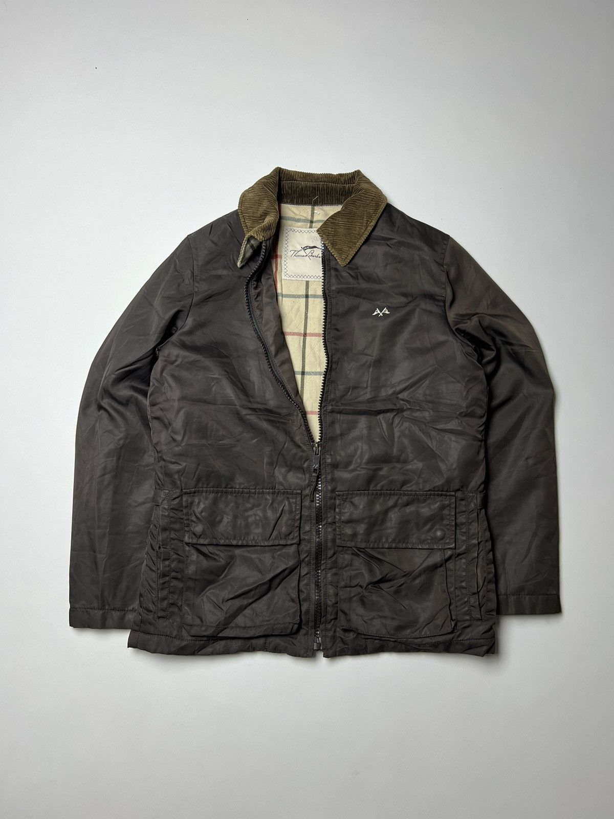 image of Thomas Burberry Vintage Jacket Harrington Size Xs in Beige, Men's