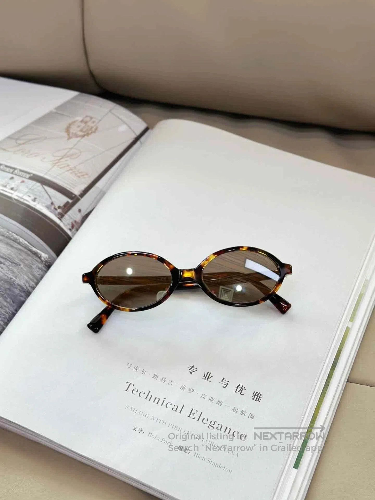 Miu Miu Miu Miu Tortoiseshell Oval Sunglasses. Size ONE SIZE - 2 Thumbnail