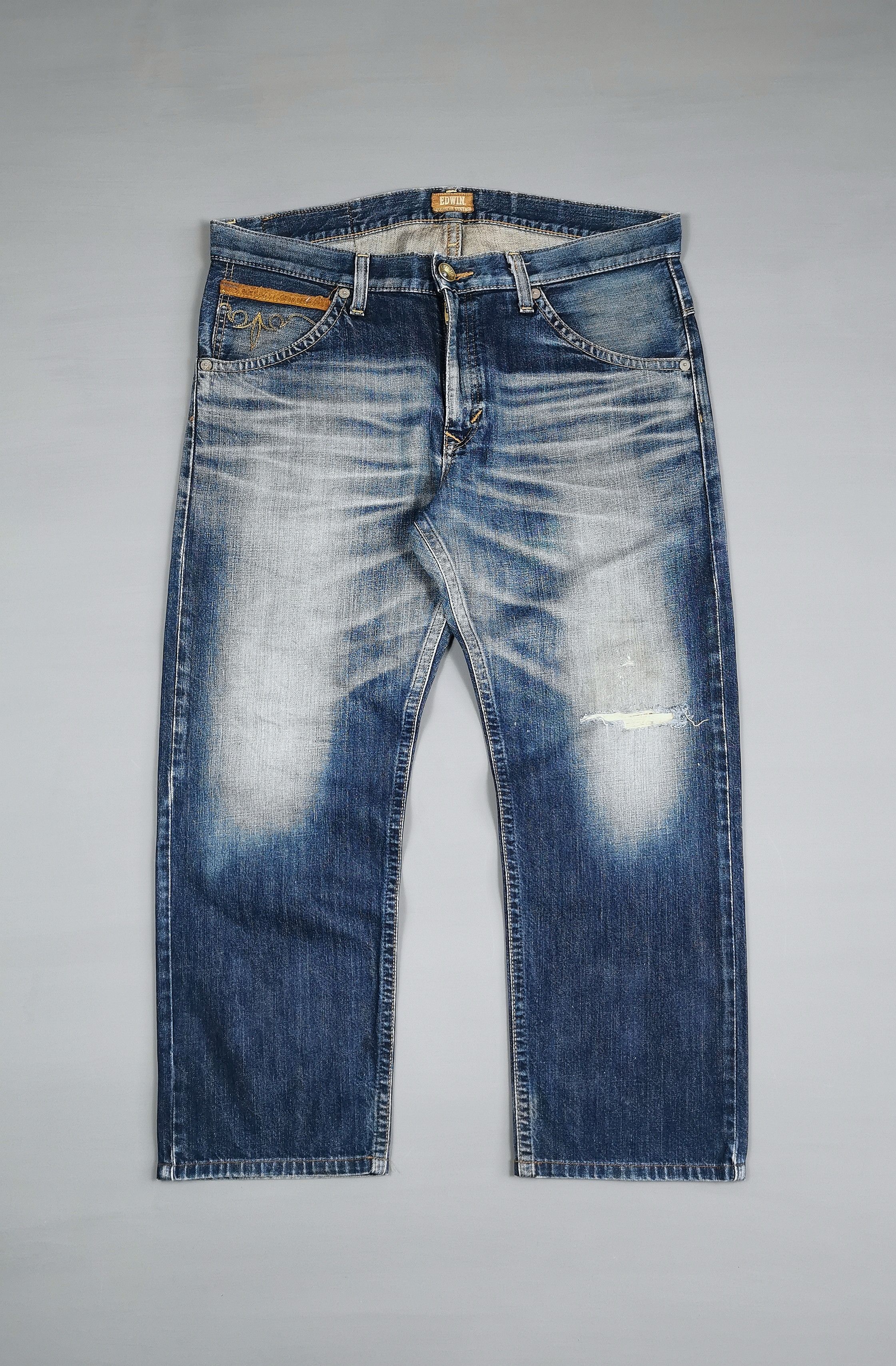 Edwin Vintage Edwin Japanese Distressed Denim Size US 38 / EU 54 - 1 Thumbnail