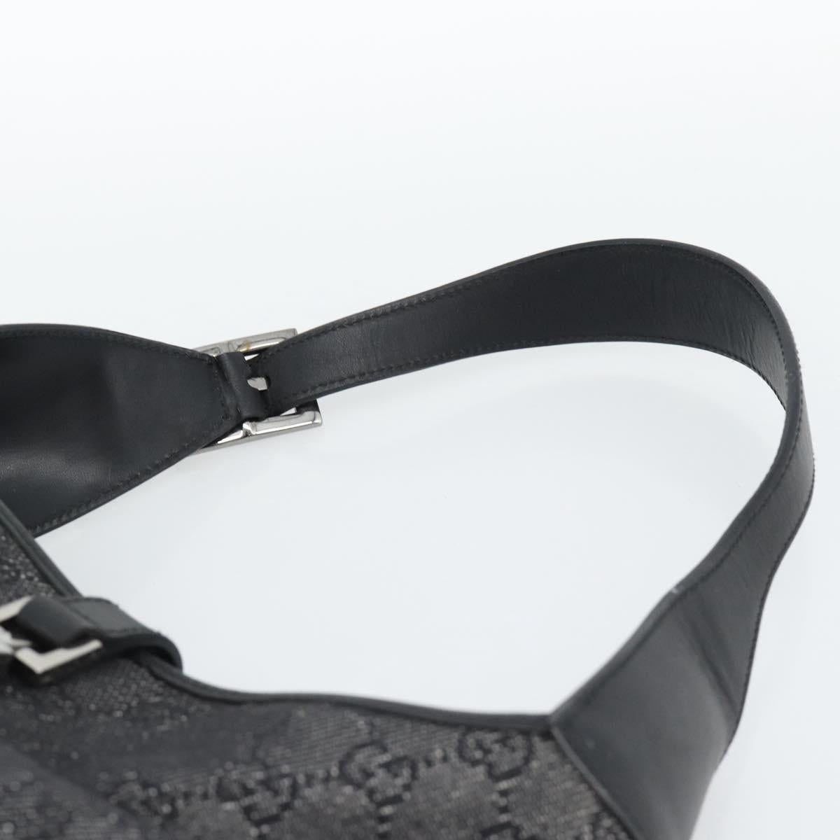 Gucci Gucci GG Canvas Jackie Shoulder Bag Black Size ONE SIZE - 12 Thumbnail