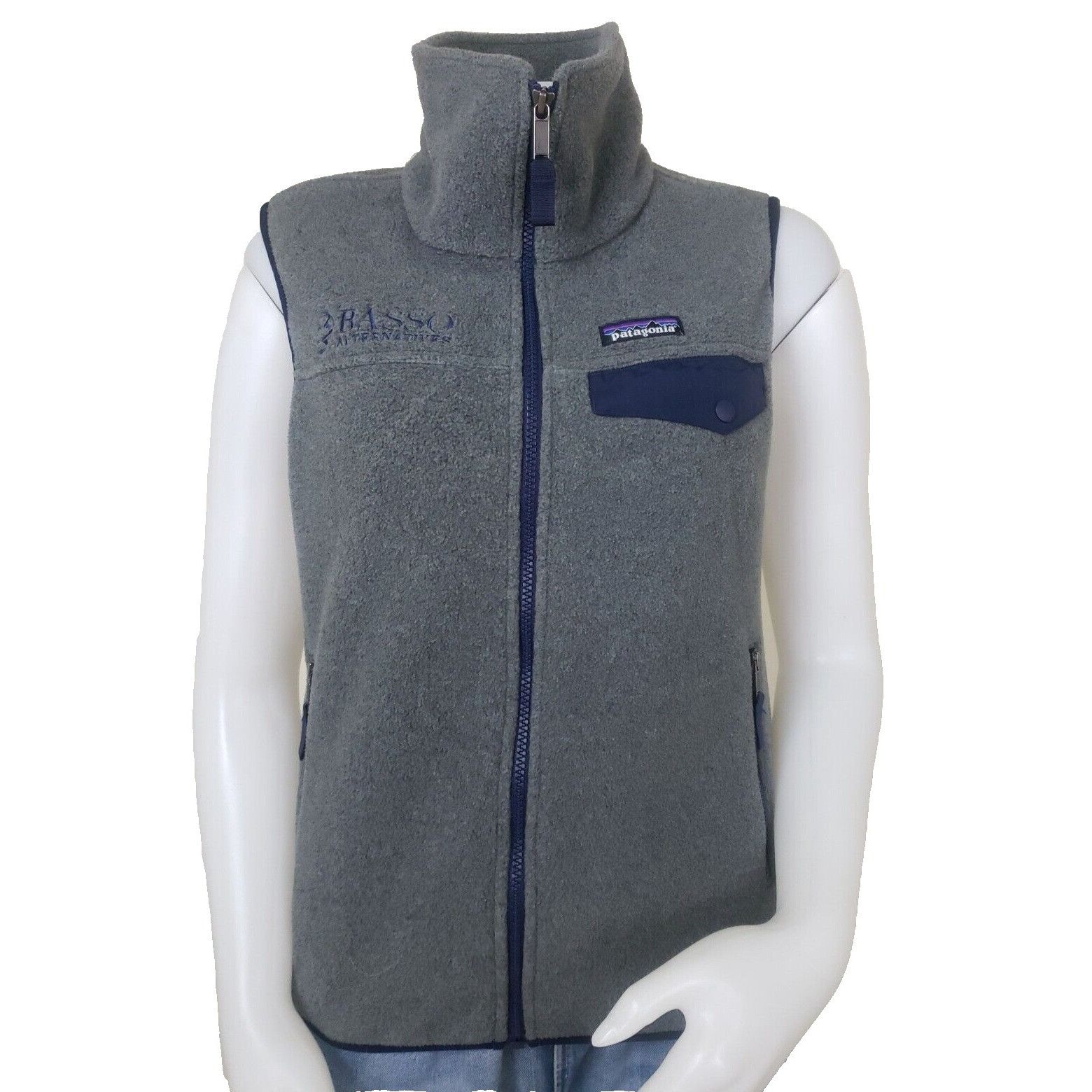 Patagonia Patagonia Synchilla Snap T Vest Womens S Full Zip Gray Blue Size S / US 4 / IT 40 - 1 Thumbnail