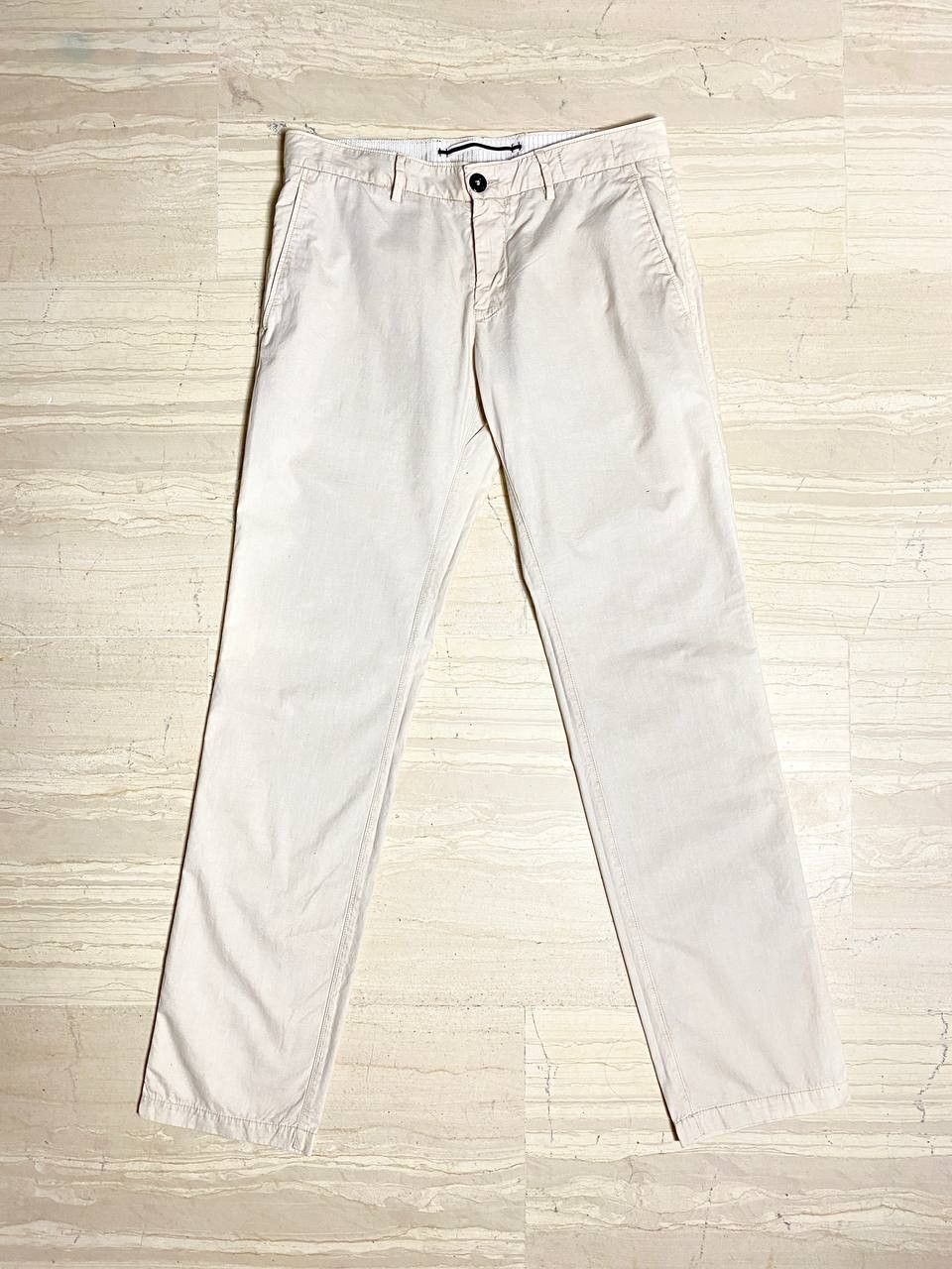 Stone Island Stone Island Logo Summer Chino Cotton Beige Pants Trousers Size US 33 - 2 Thumbnail