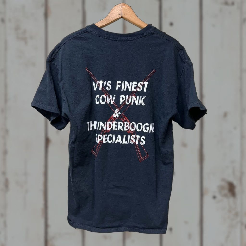 Gildan VINTAGE The Road Trash Band Vermont Cow Punk Thunderboogie Black T-shirt Large Men Short Sleeve Crew Neck T-Shirt Gildan Size US L / EU 52-54 / 3 - 1 Thumbnail
