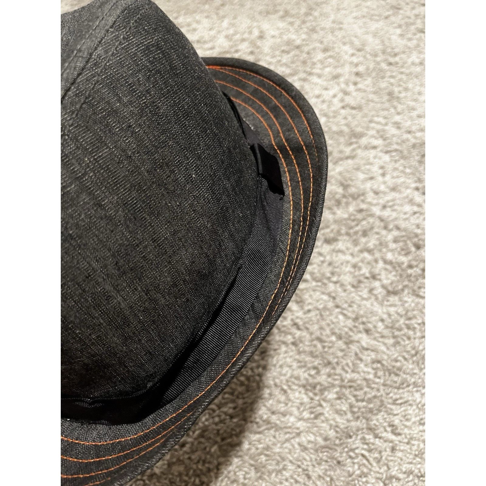 Goorin Bros. Goorin Bros Denim Fedora Hat Medium Gray Trilby Mens NWT Size ONE SIZE - 9 Thumbnail